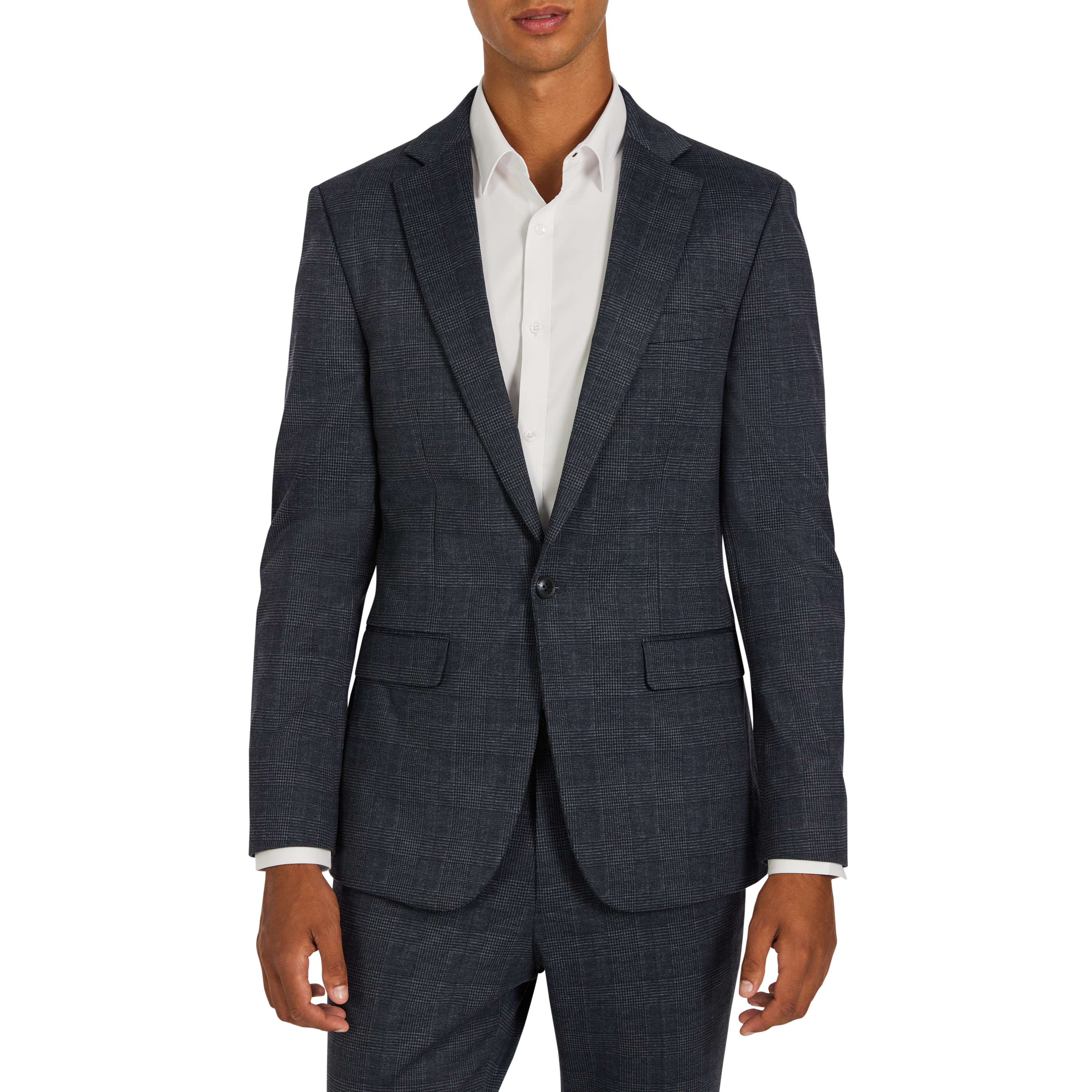 Redmond Skinny Stretch Check Suit Jacket