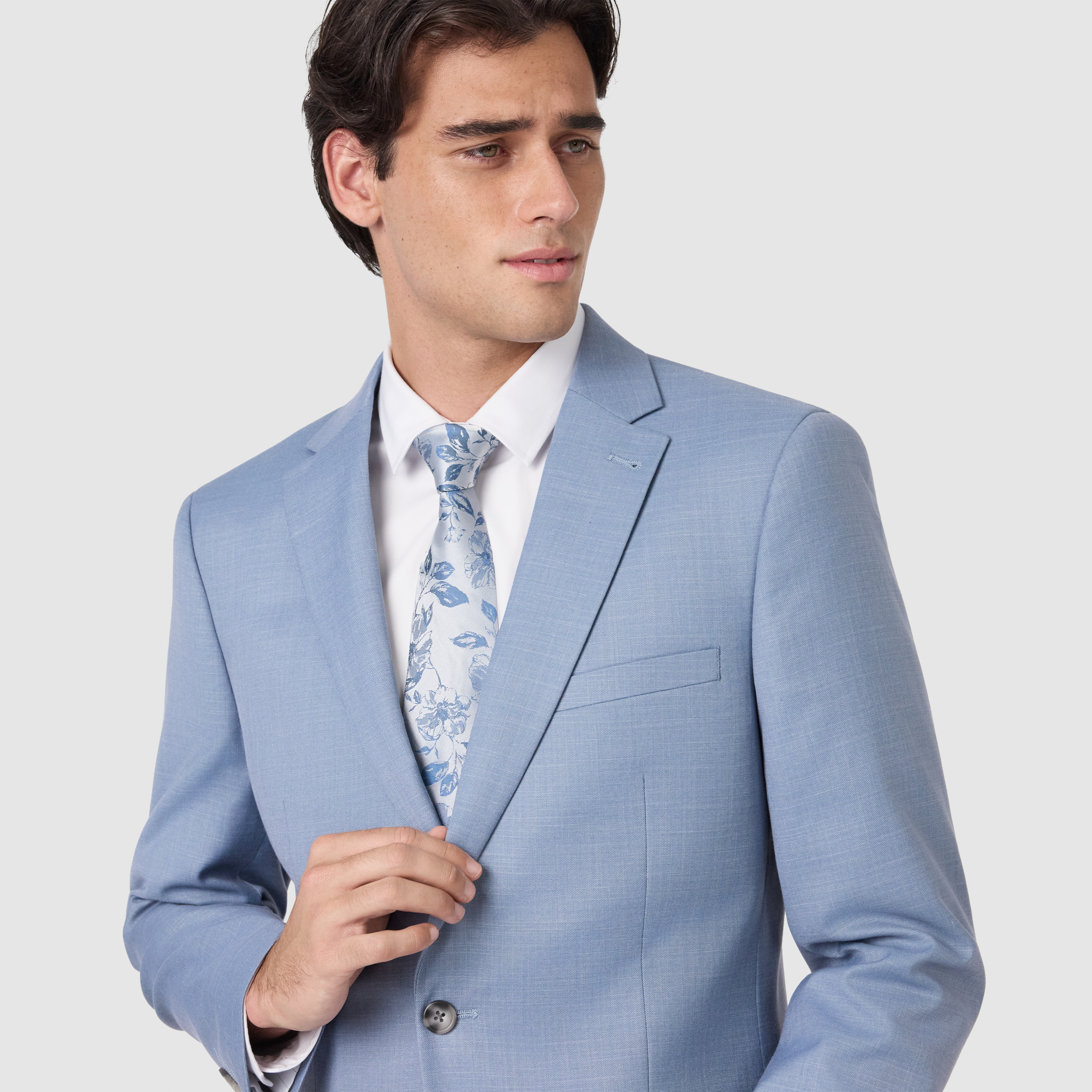 Light Blue Scotney Slim Stretch Suit Jacket