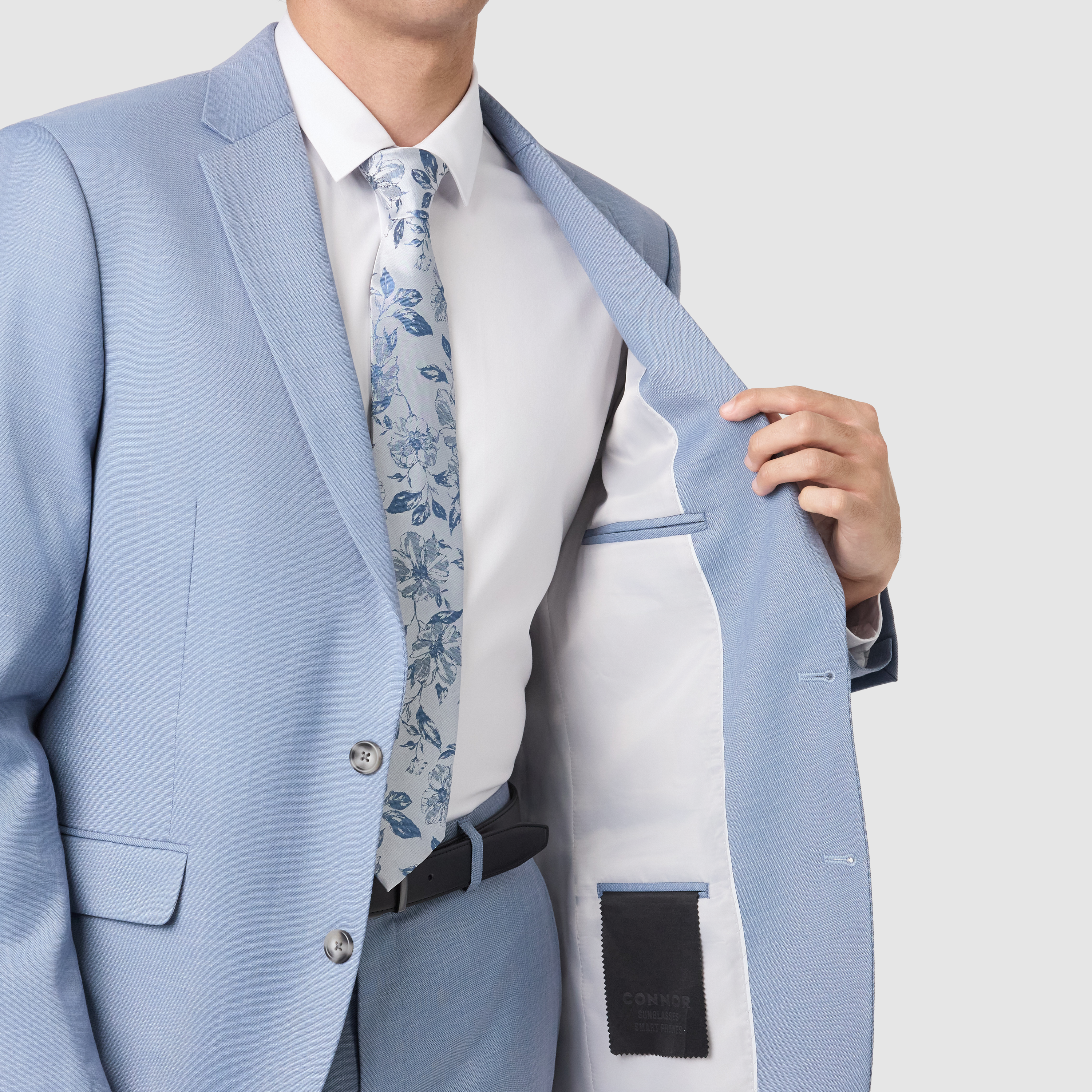Light Blue Scotney Slim Stretch Suit Jacket
