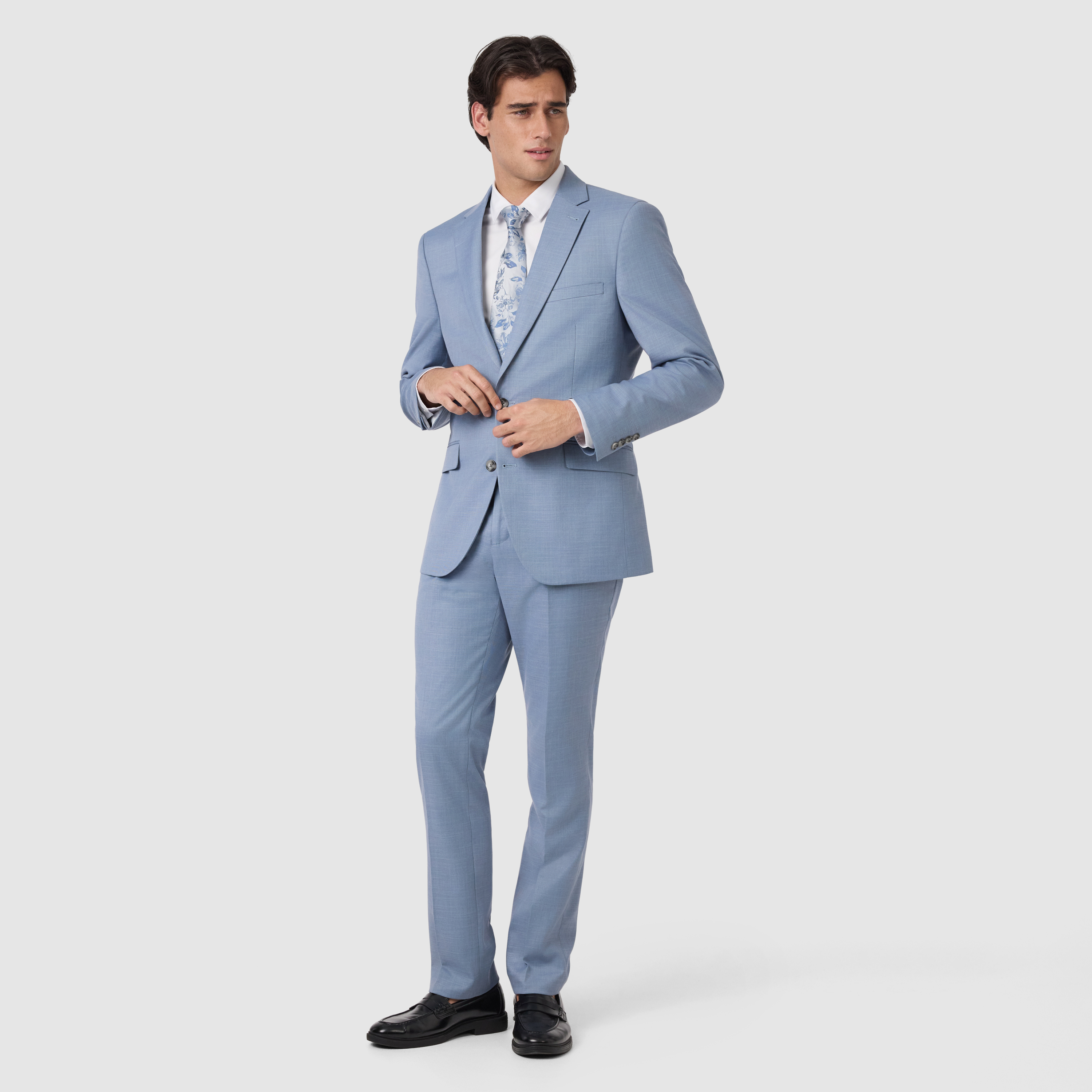 Light Blue Scotney Slim Stretch Suit Jacket