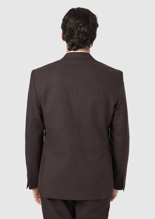 Chocolate Harper Slim Suit Jacket