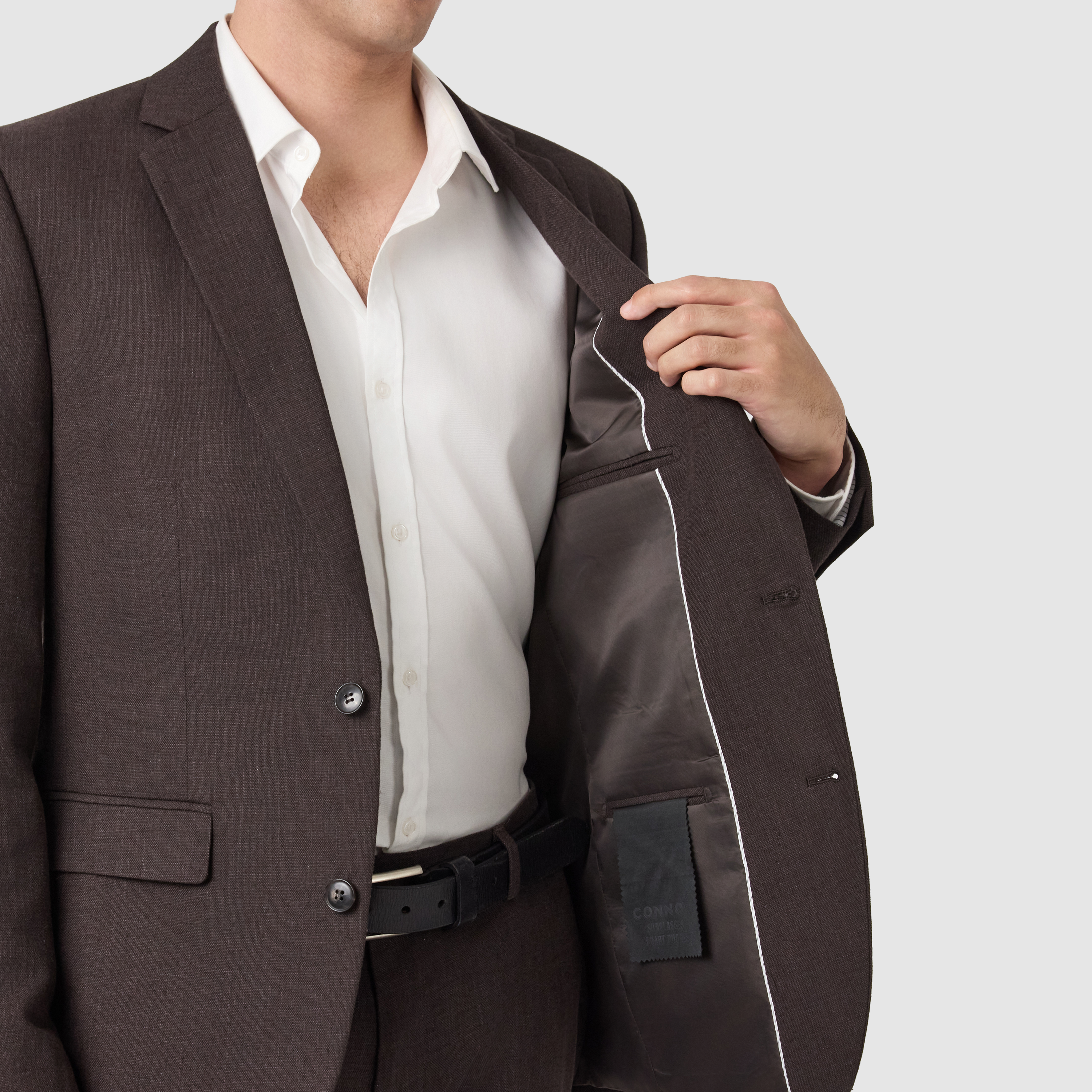 Chocolate Harper Slim Suit Jacket