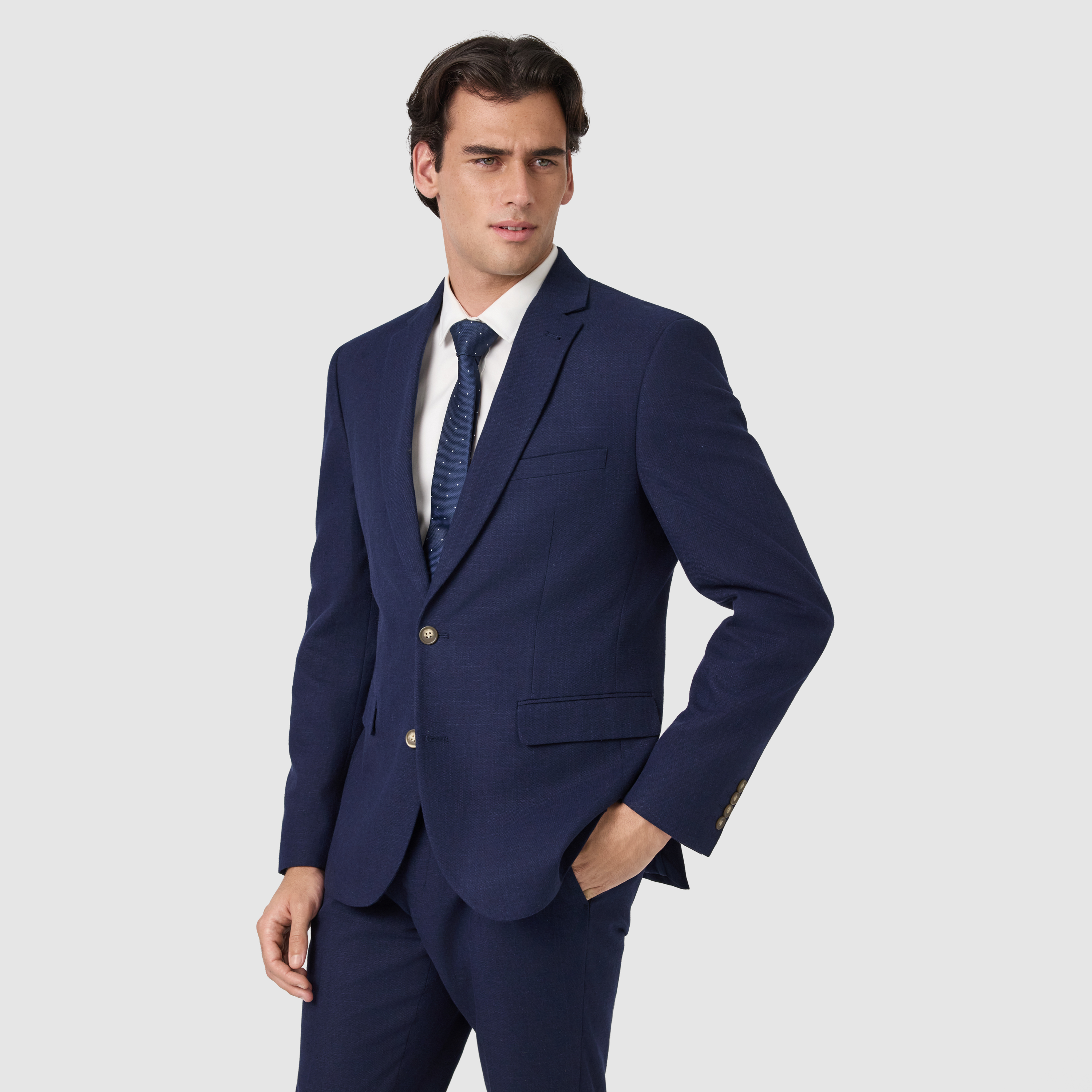 Navy Harper Slim Suit Jacket