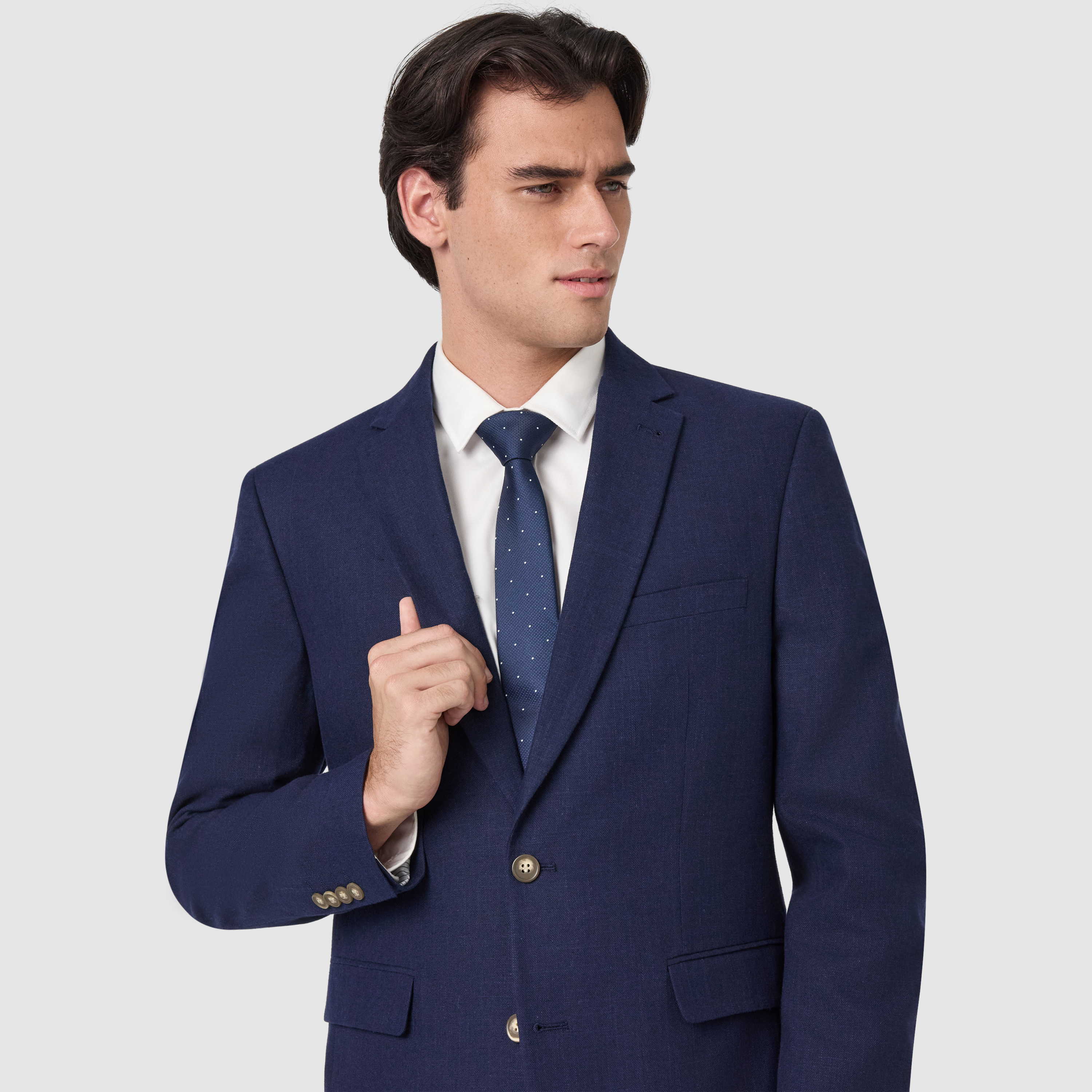 Navy Harper Slim Suit Jacket
