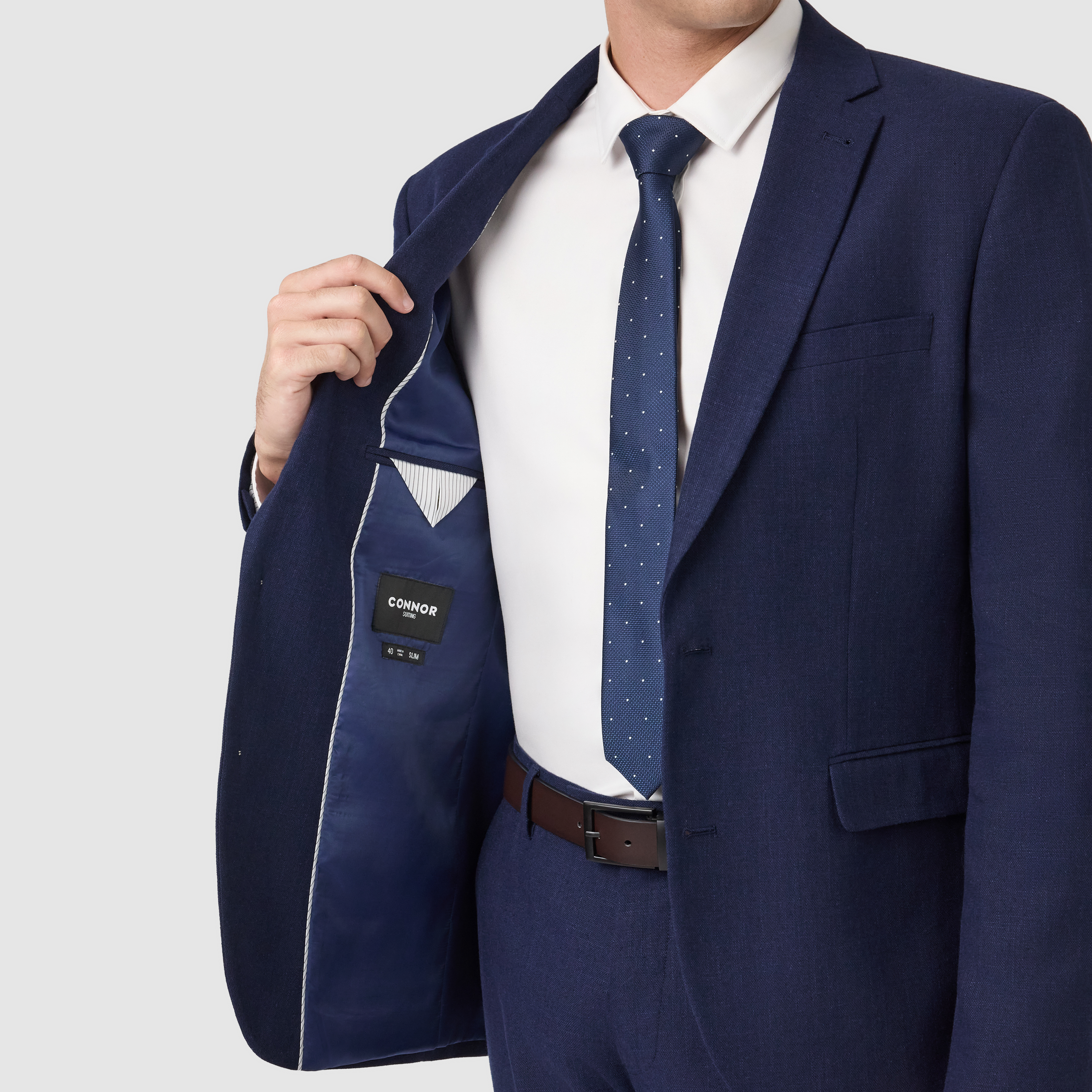 Navy Harper Slim Suit Jacket