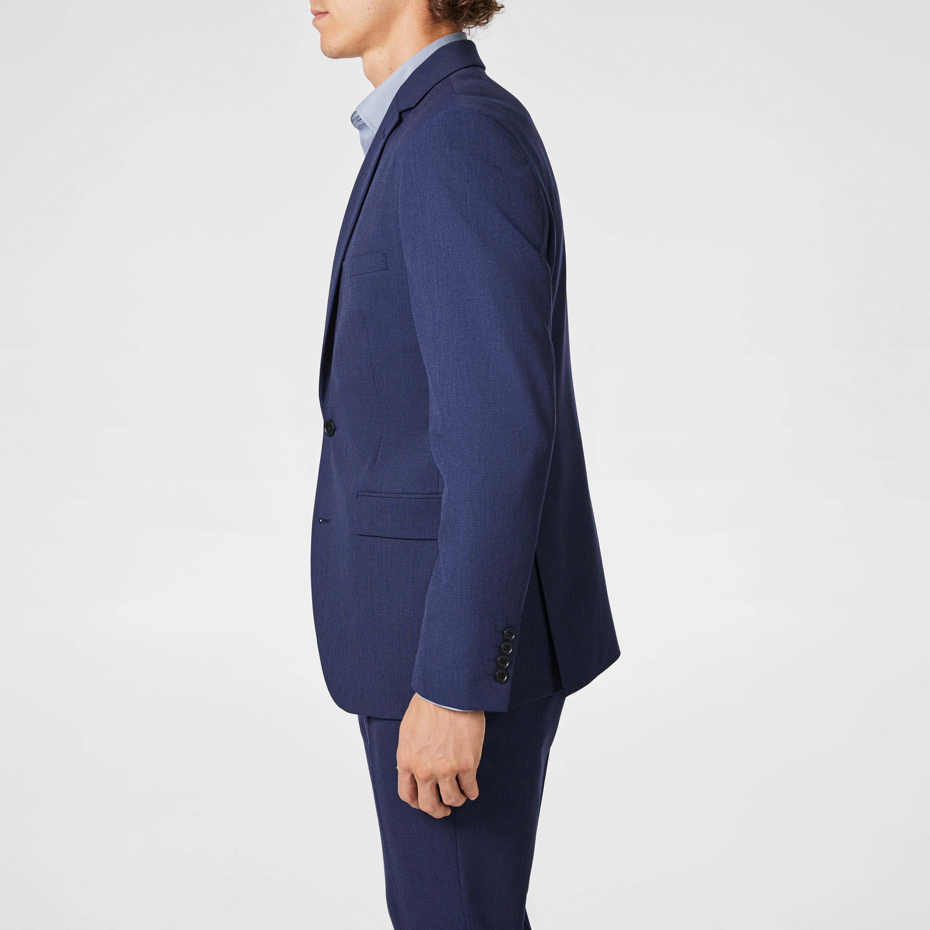 Blue Theo Slim Suit Jacket