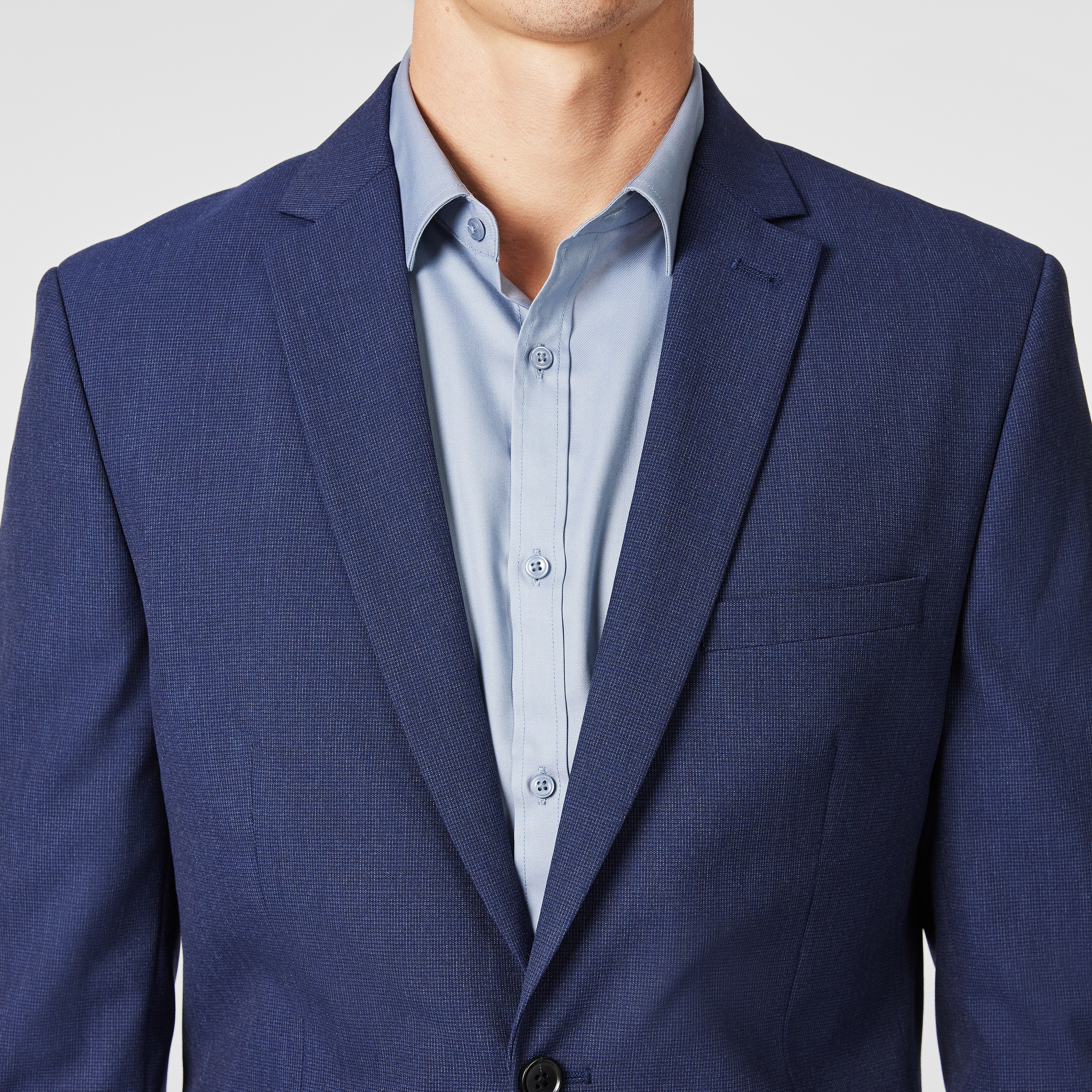 Blue Theo Slim Suit Jacket