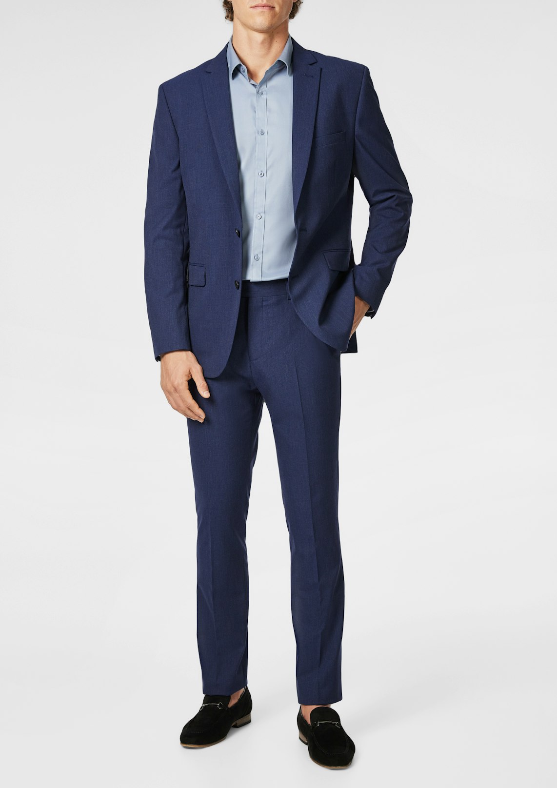 Blue Theo Slim Suit