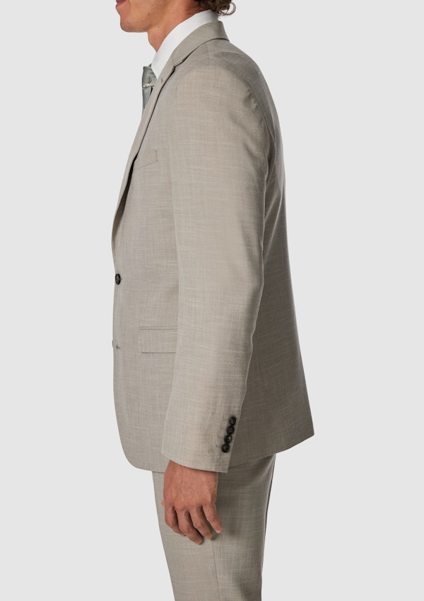 Taupe Weston Classic Stretch Textured Suit