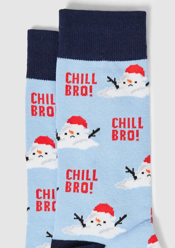 Blue Chill Bro Sock