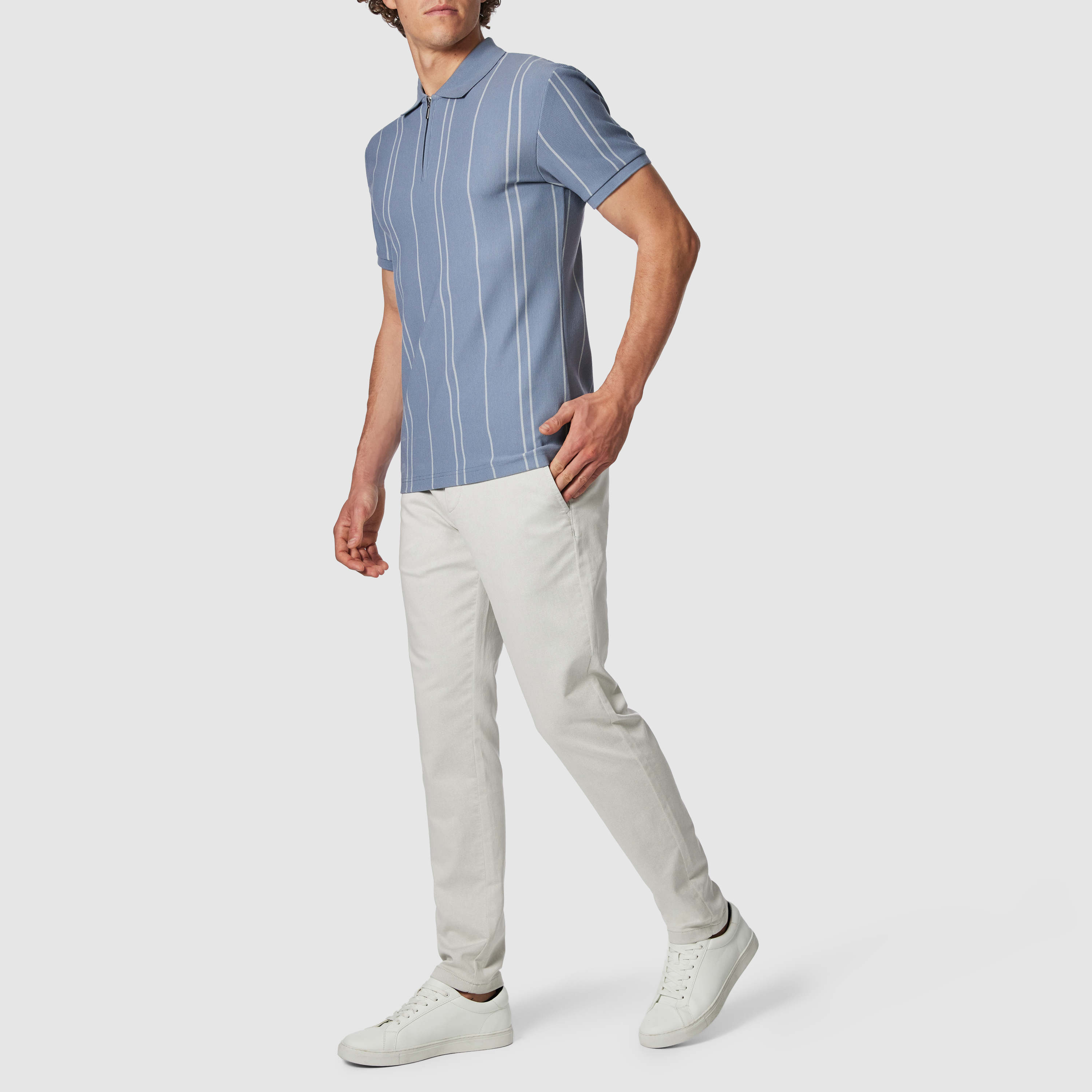 Blyth Quarter Zip Smart Polo