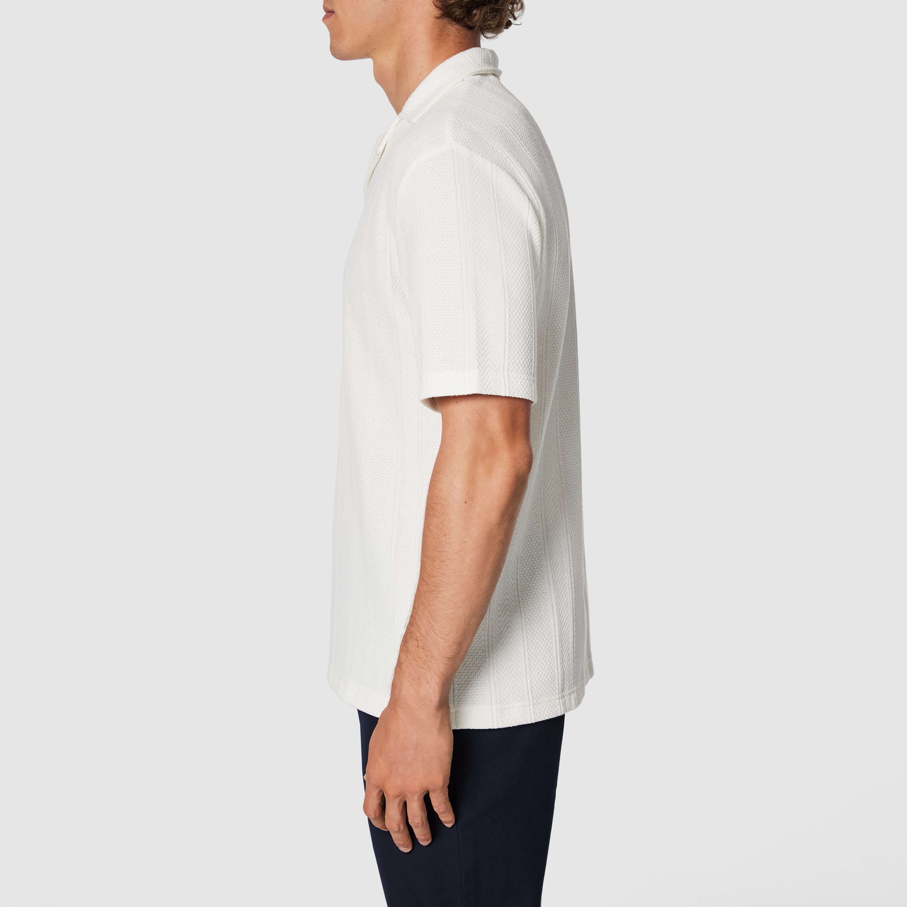 Ecru Tyler Relaxed Smart Polo