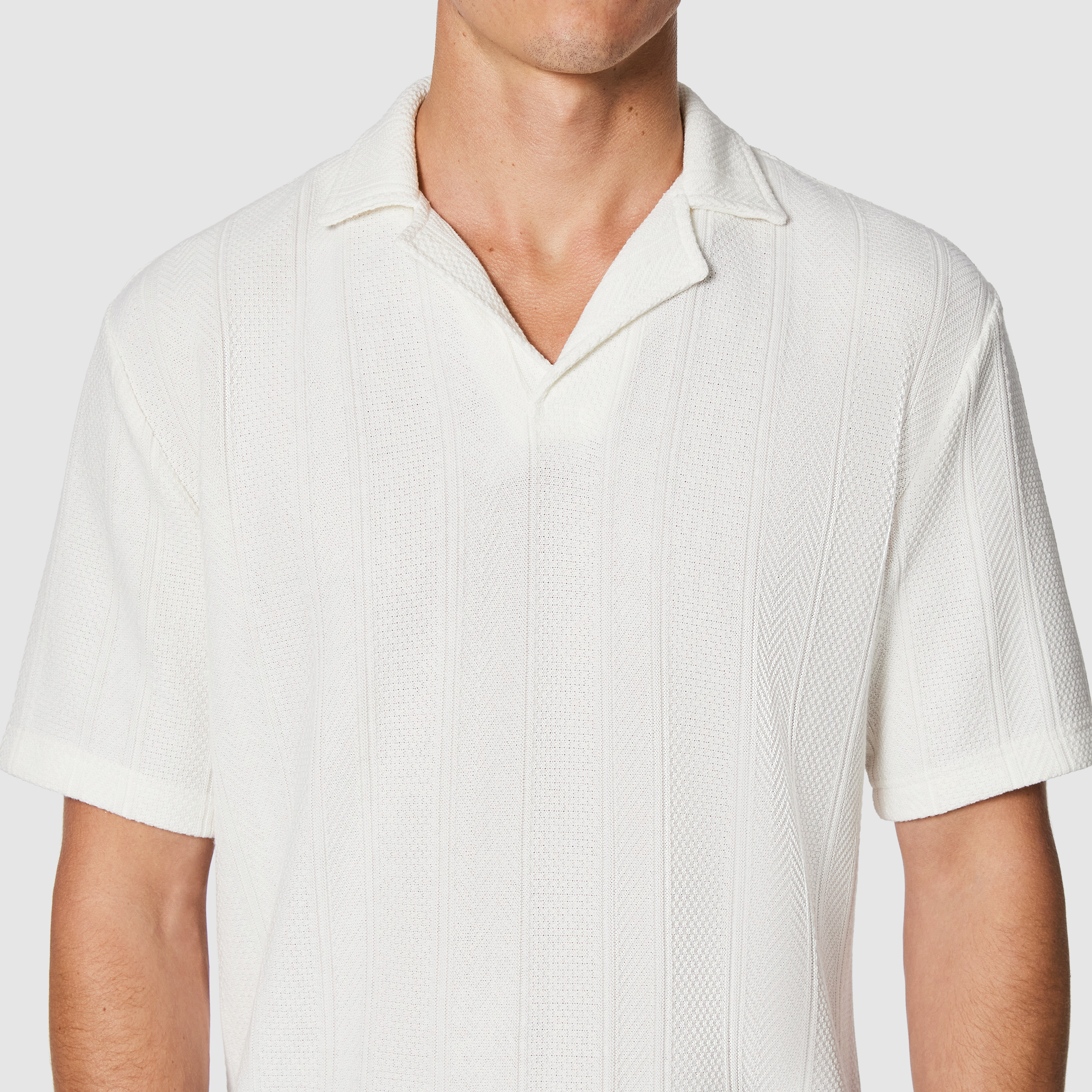 Ecru Tyler Relaxed Smart Polo