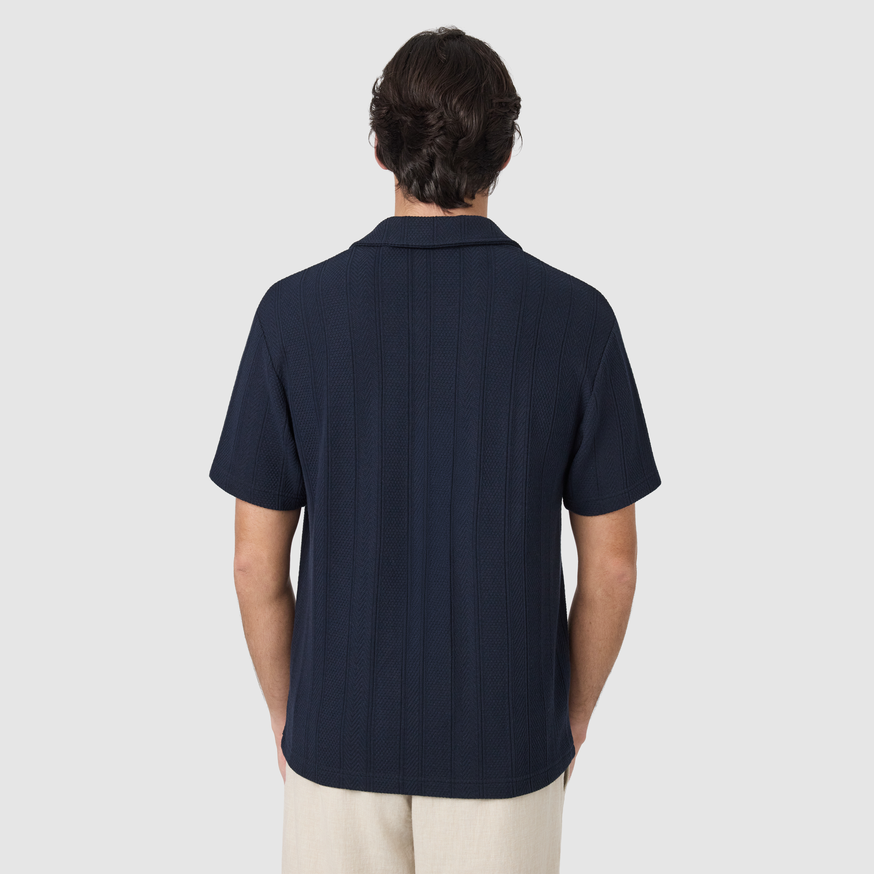 Navy Tyler Relaxed Smart Polo
