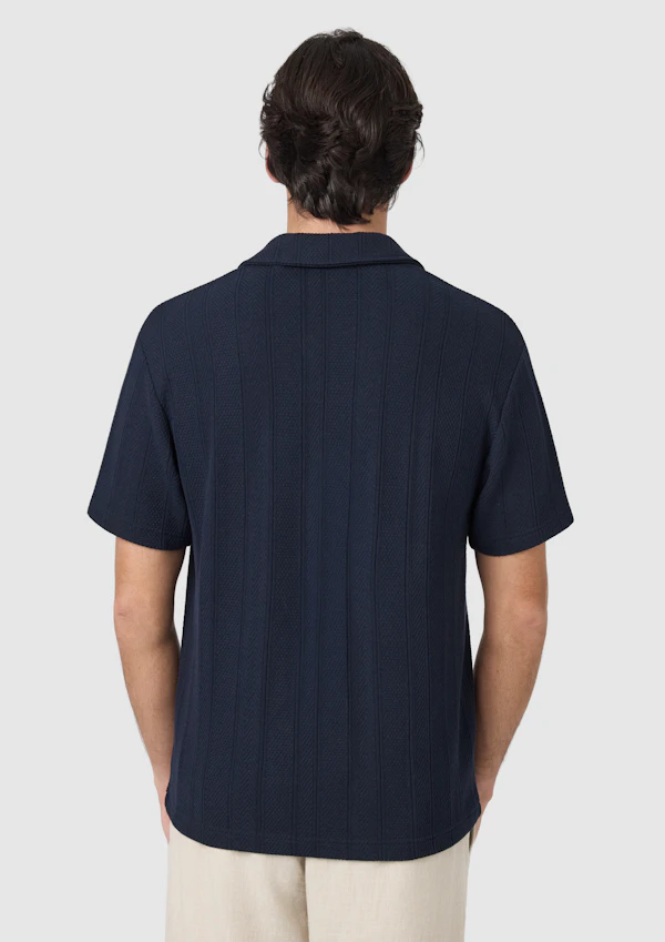 Navy Tyler Relaxed Smart Polo