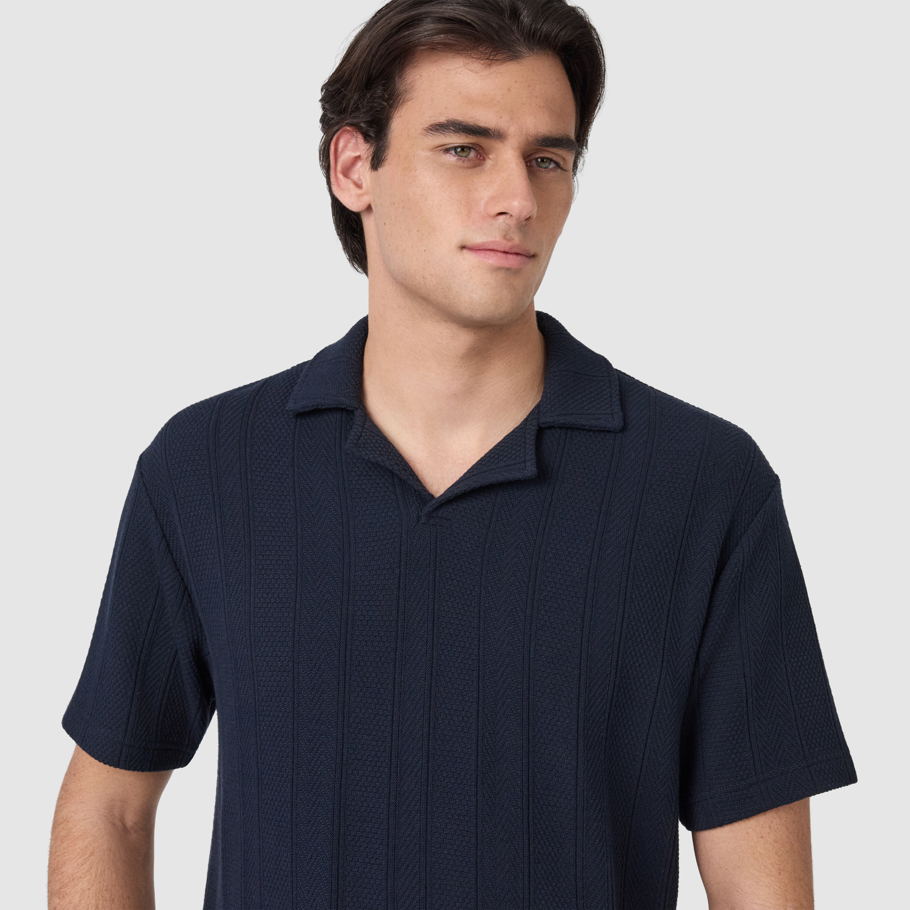 Navy Tyler Relaxed Smart Polo