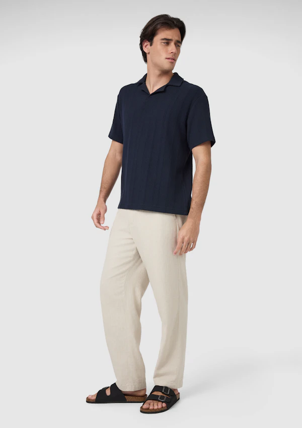 Navy Tyler Relaxed Smart Polo