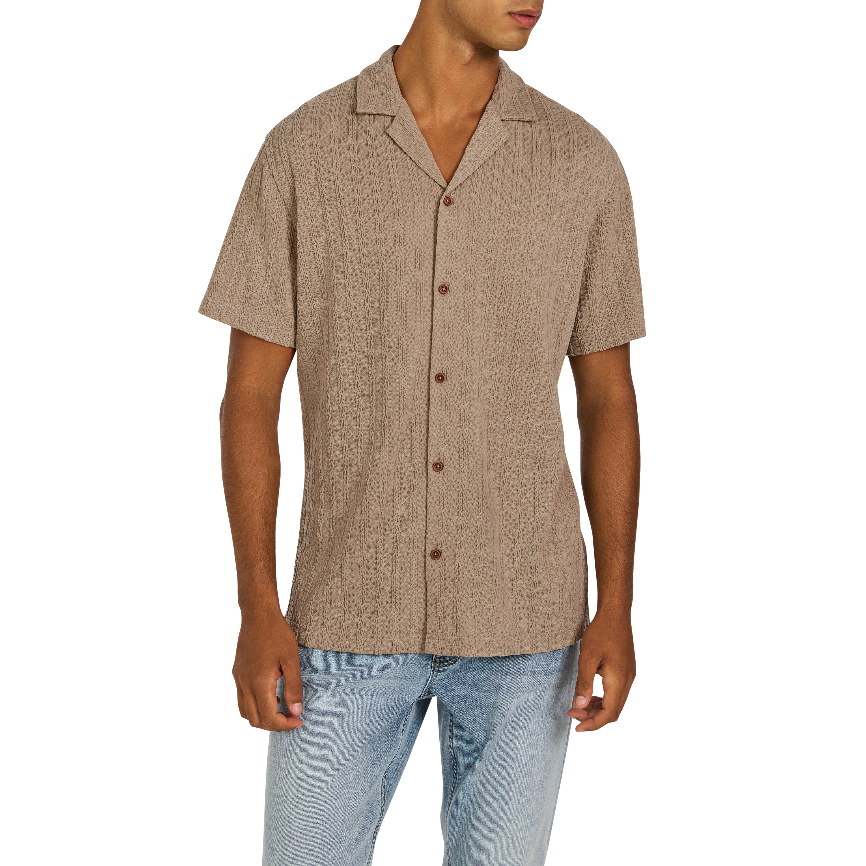 Bromley Stretch Knitted Short Sleeve Shirt