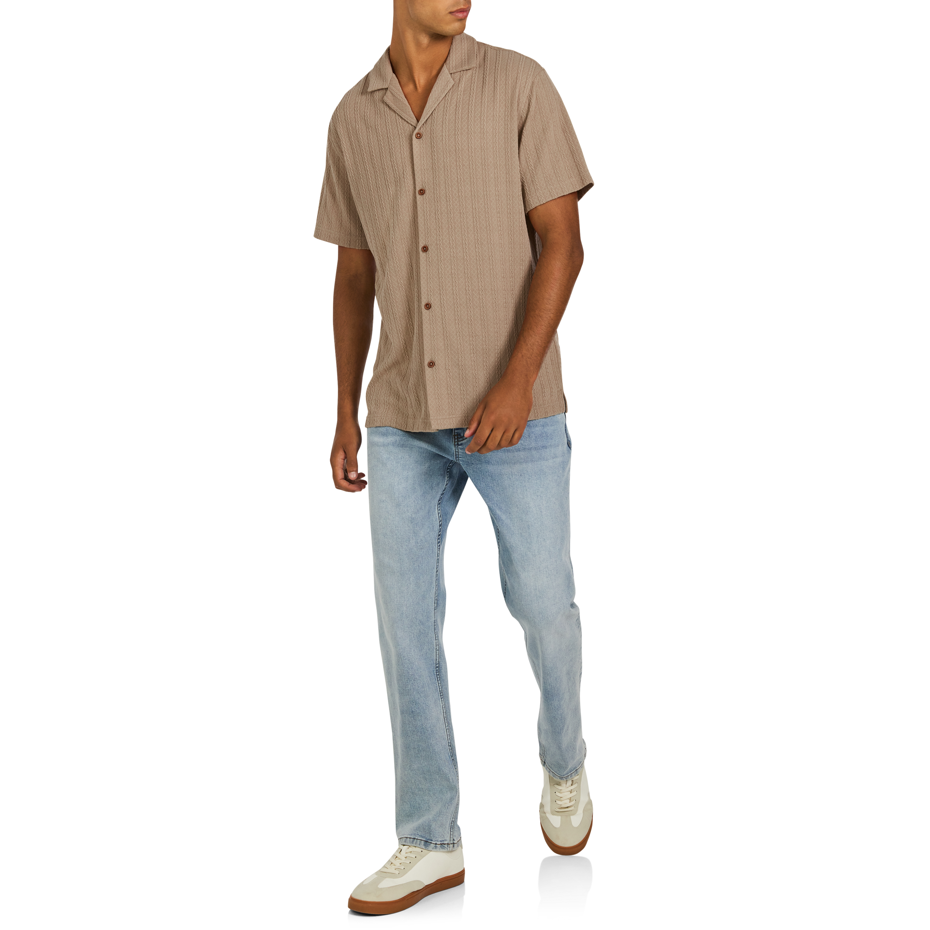 Bromley Stretch Knitted Short Sleeve Shirt