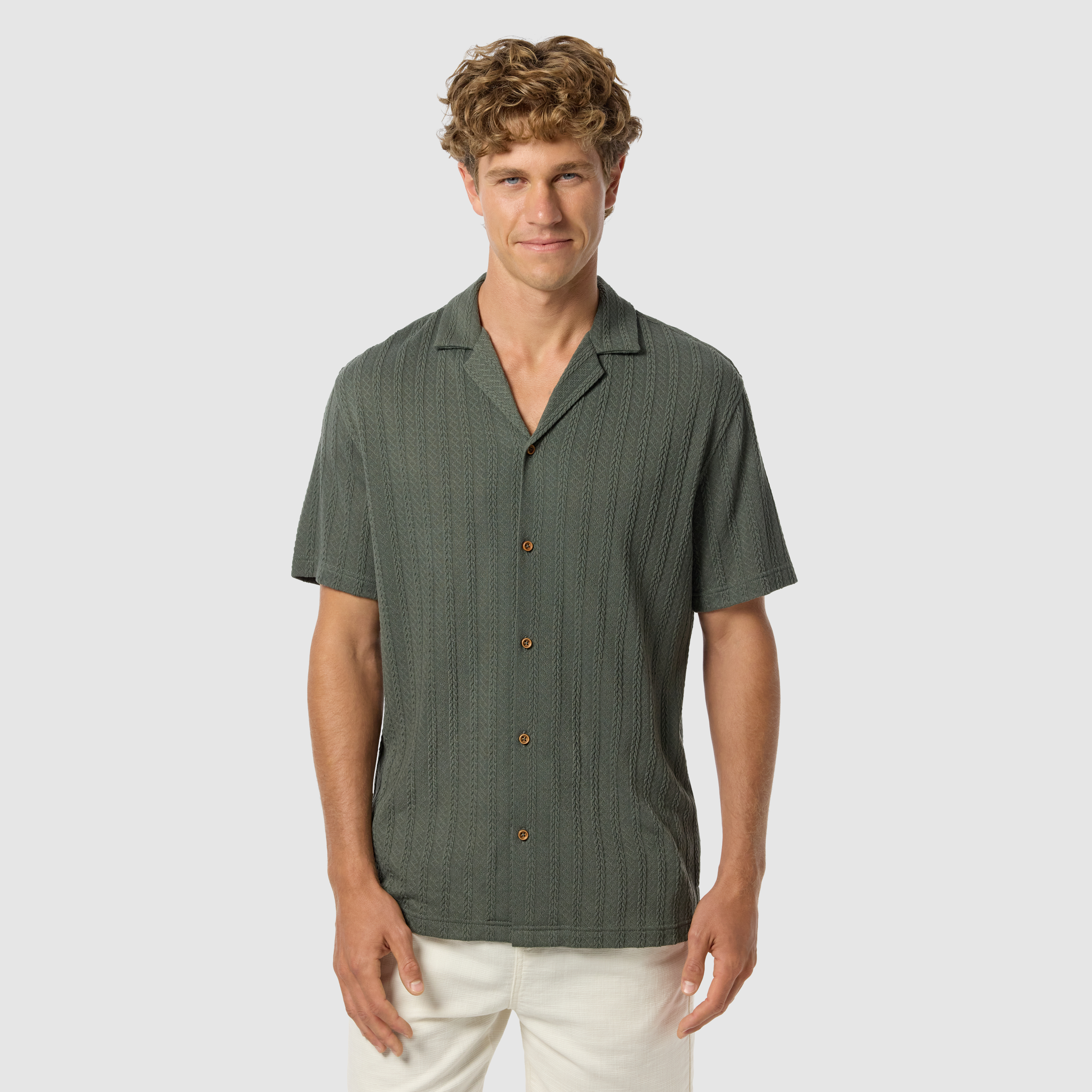 Bromley Stretch Knitted Short Sleeve Shirt