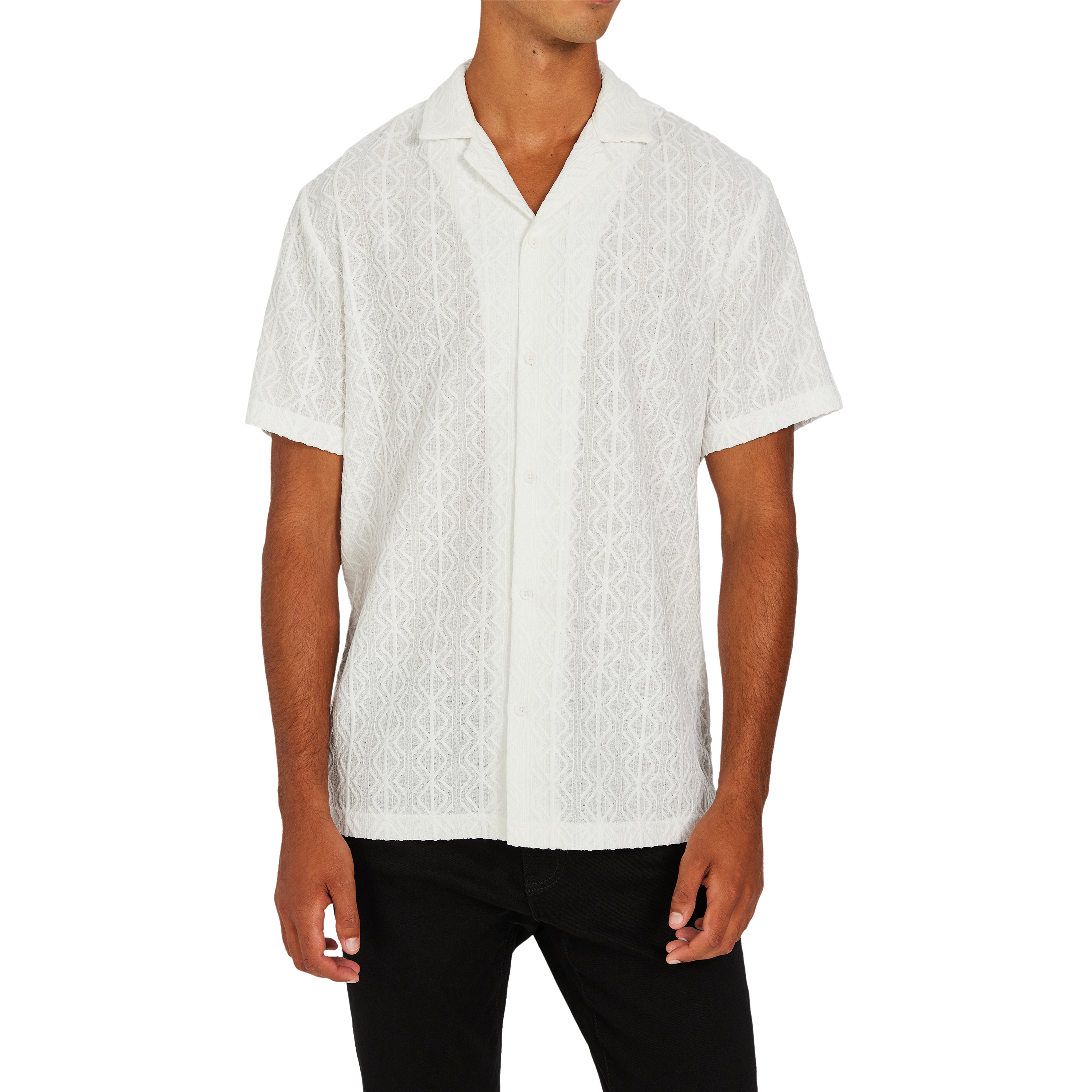 Hazelton Jacquard Short Sleeve Shirt