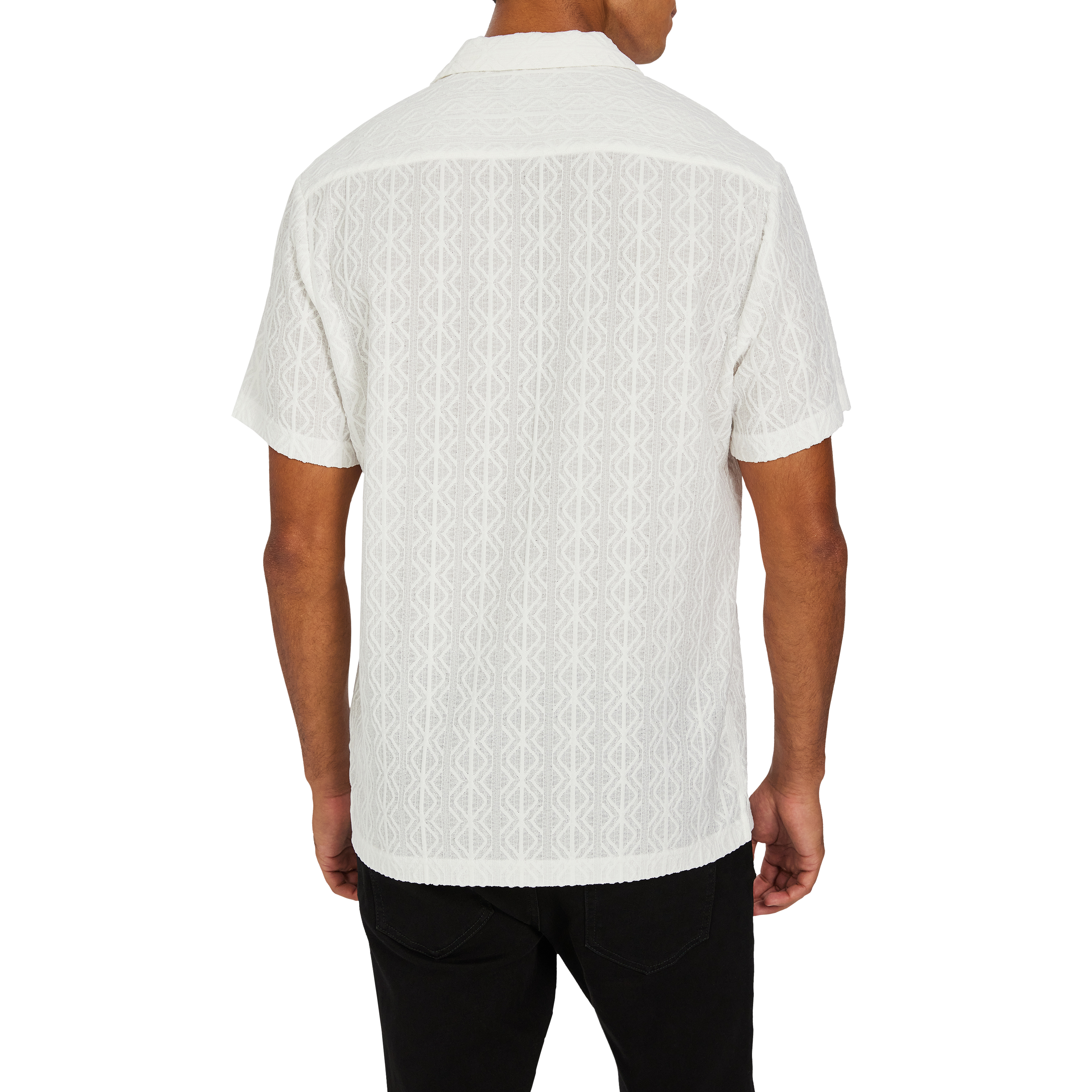 Hazelton Jacquard Short Sleeve Shirt