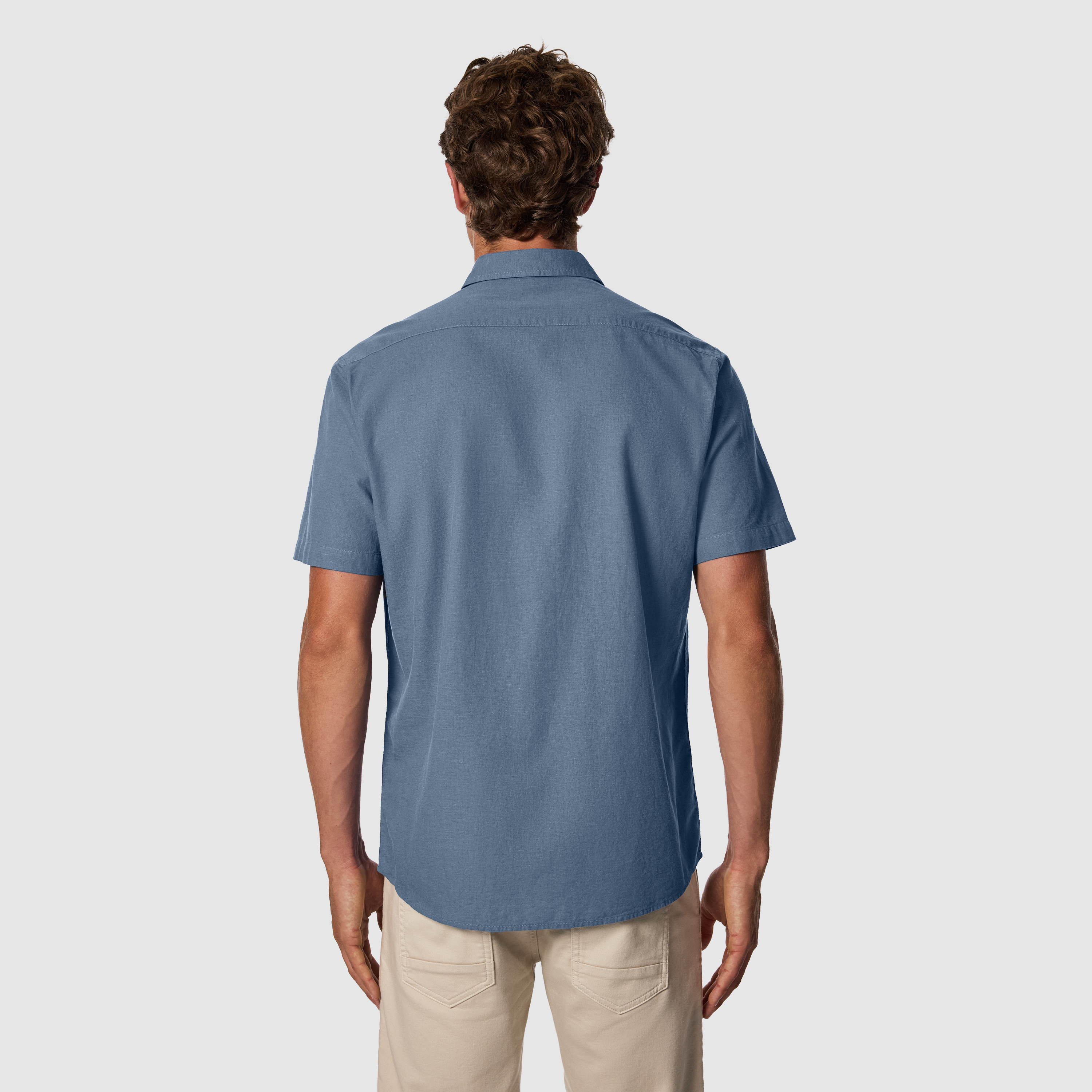Ridge Cotton Linen Short Sleeve Shirt