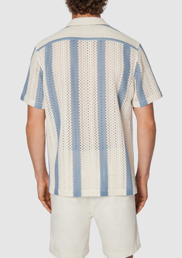 Rocky Stripe Textured Short Sleeve Shirt