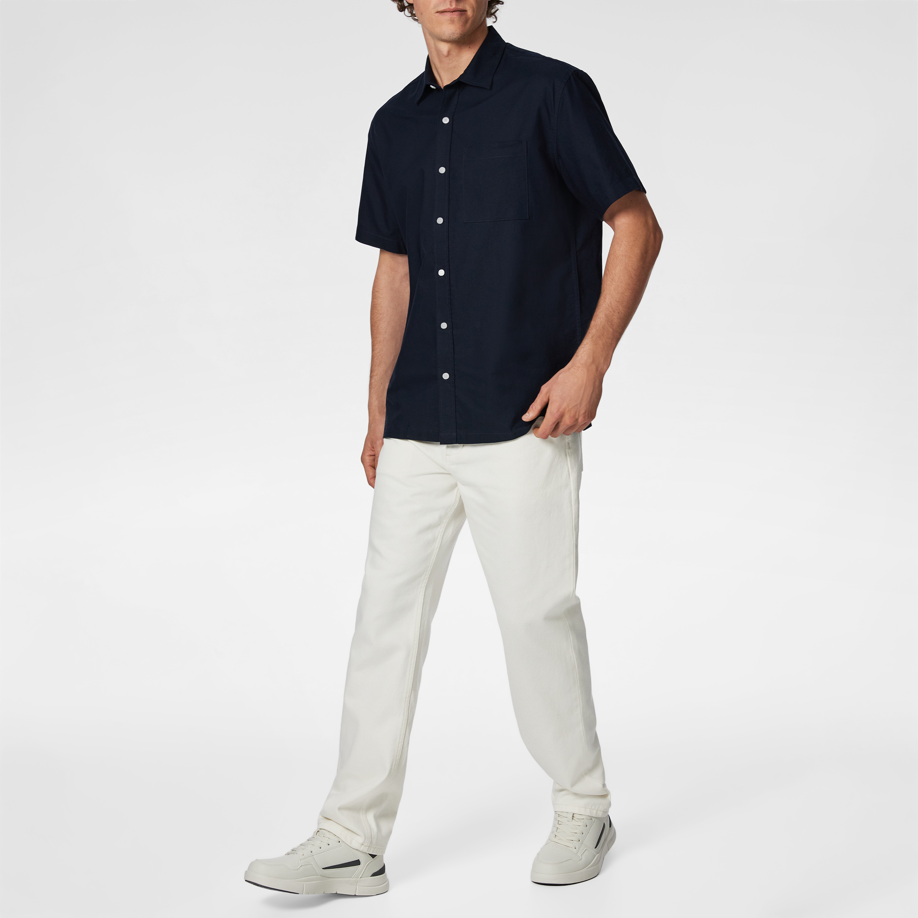 Calverton Cotton Oxford Short Sleeve Shirt