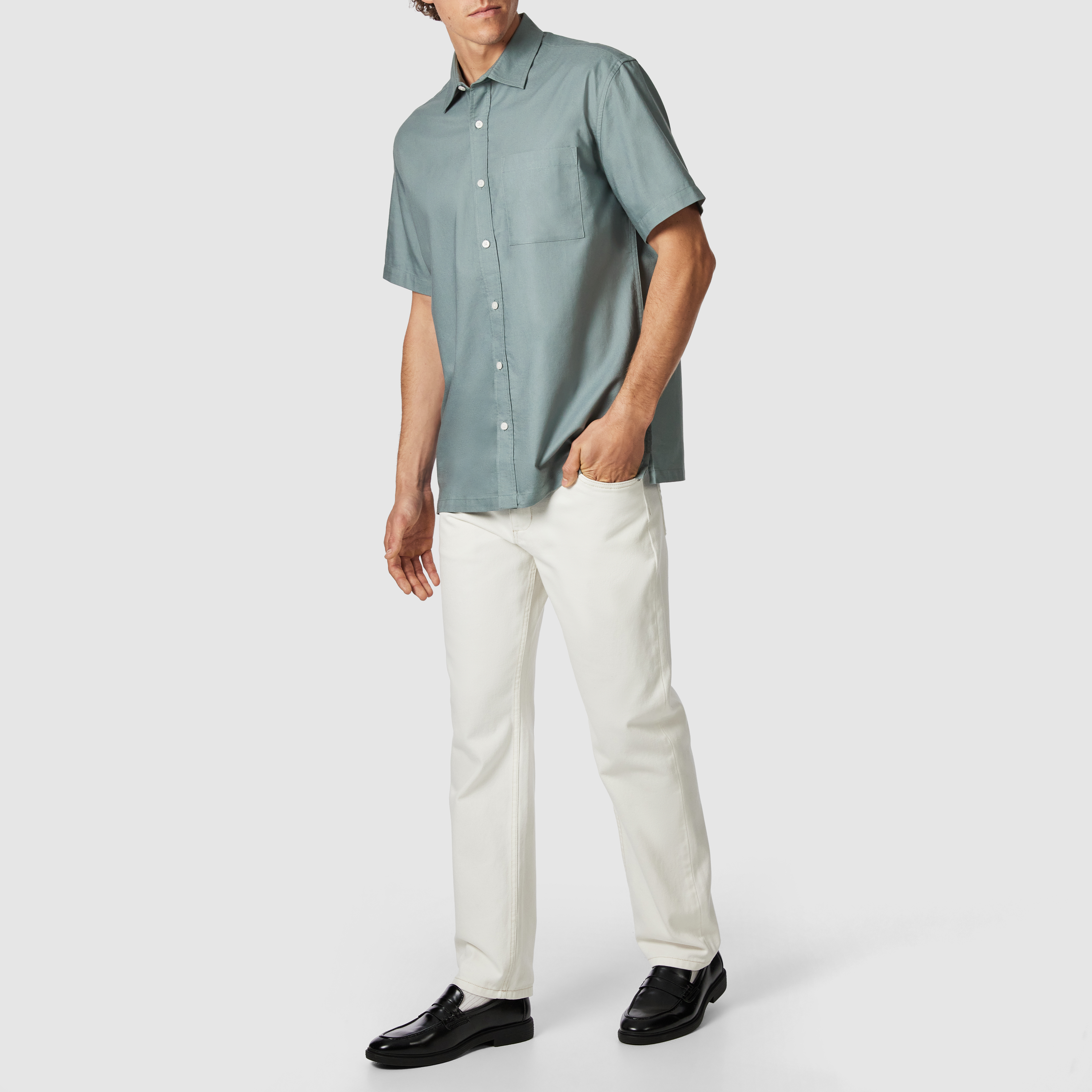 Calverton Cotton Oxford Short Sleeve Shirt