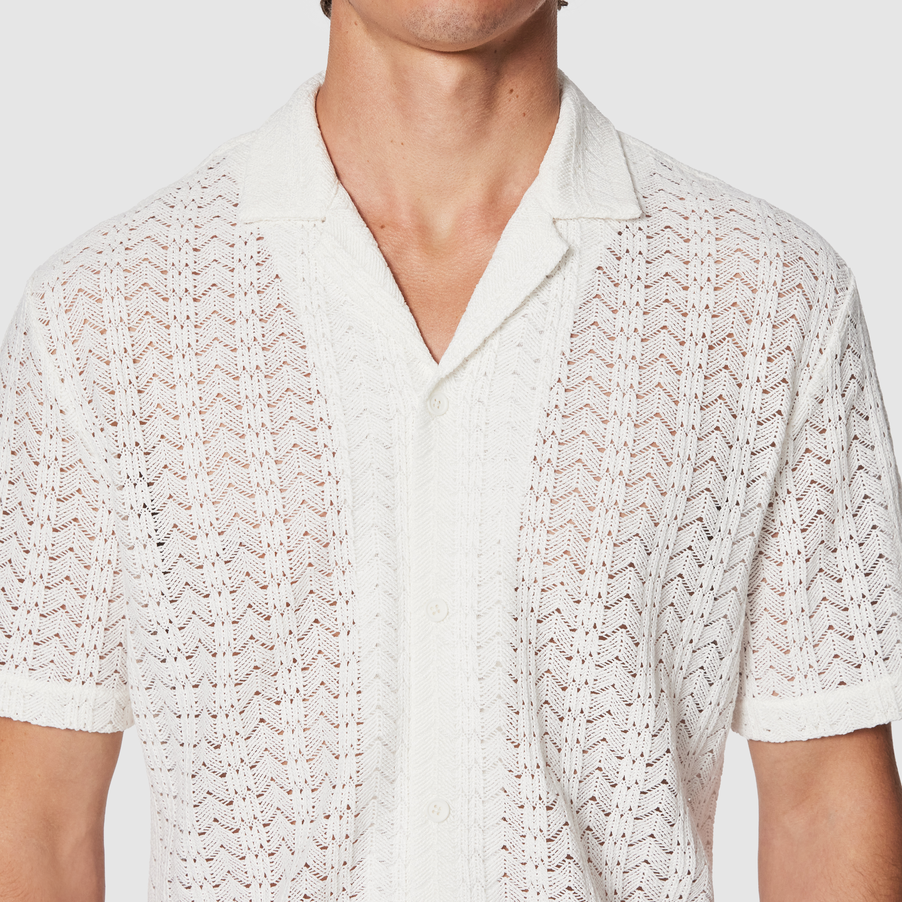 Stamford Jacquard Short Sleeve Shirt