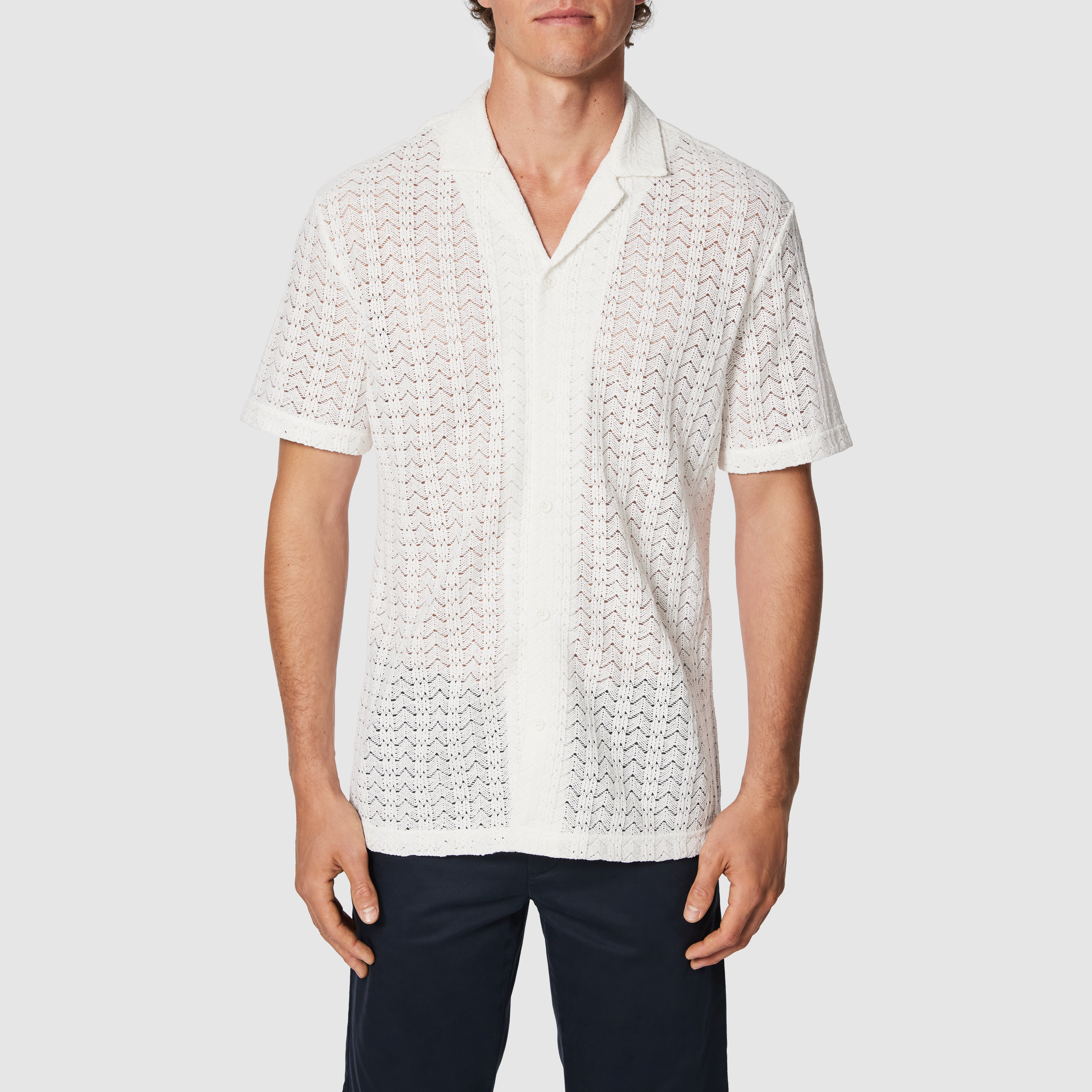 Stamford Jacquard Short Sleeve Shirt