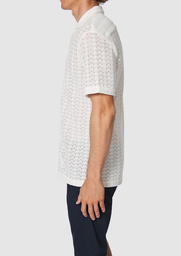 Off White Stamford Jacquard Short Sleeve Shirt