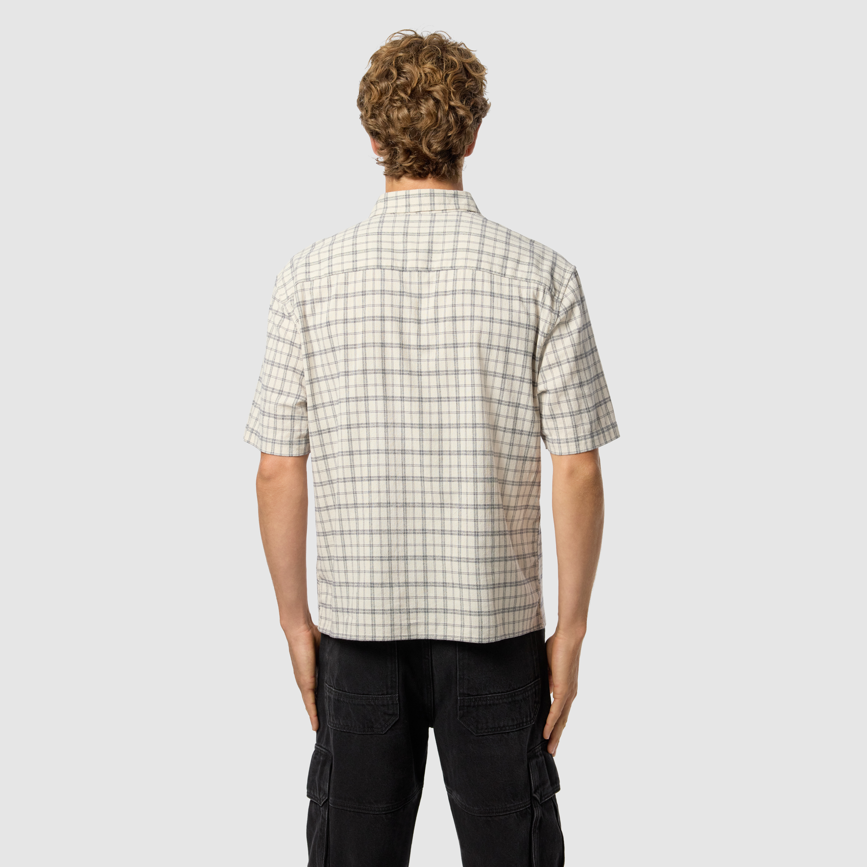 Clay Check Boxy Fit Short Sleeve Shirt