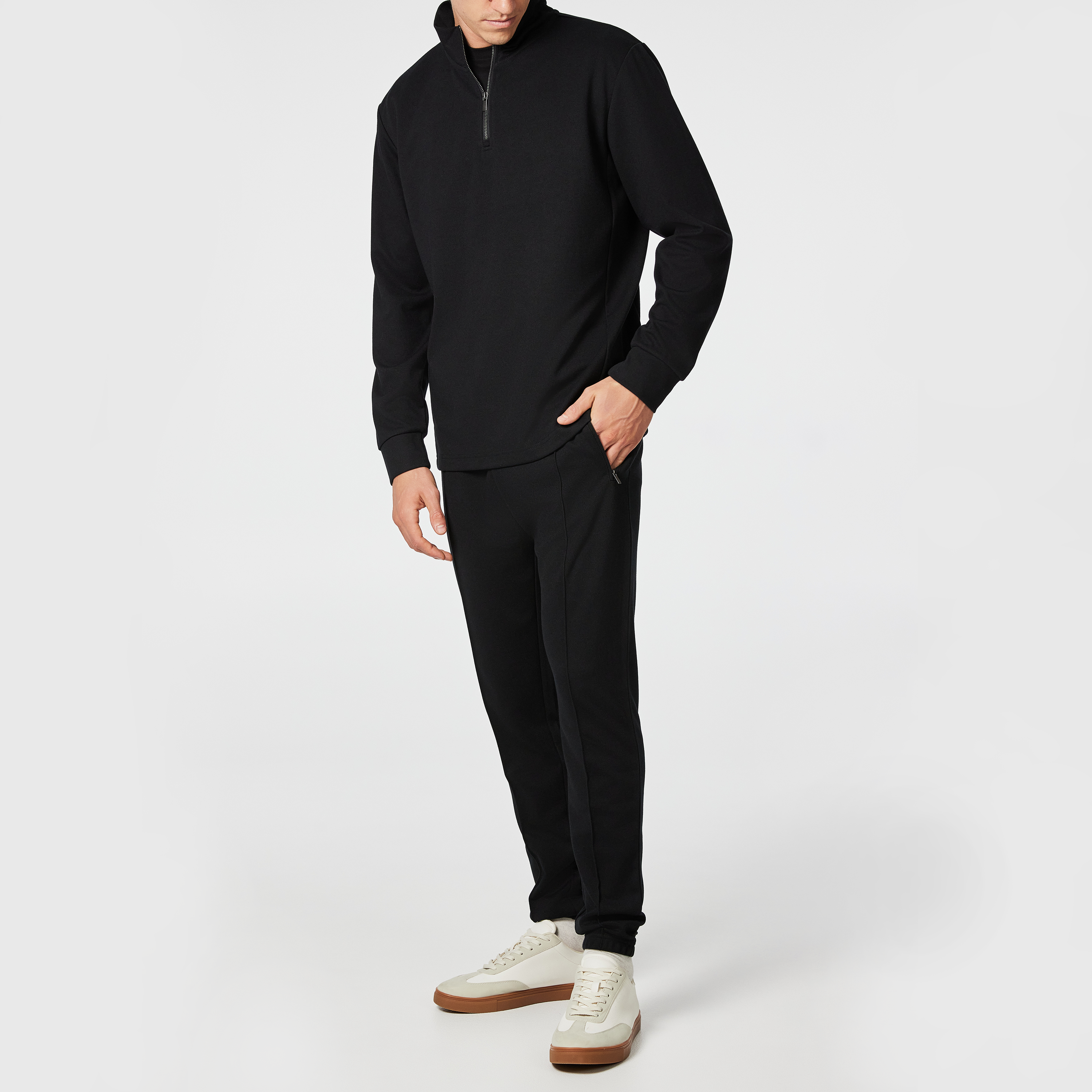 Brooks Quarter Zip Sweat