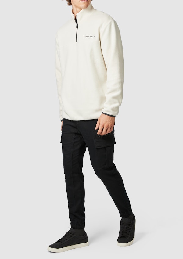 Stone Ridge Quarter Zip Fleece Sweat Look