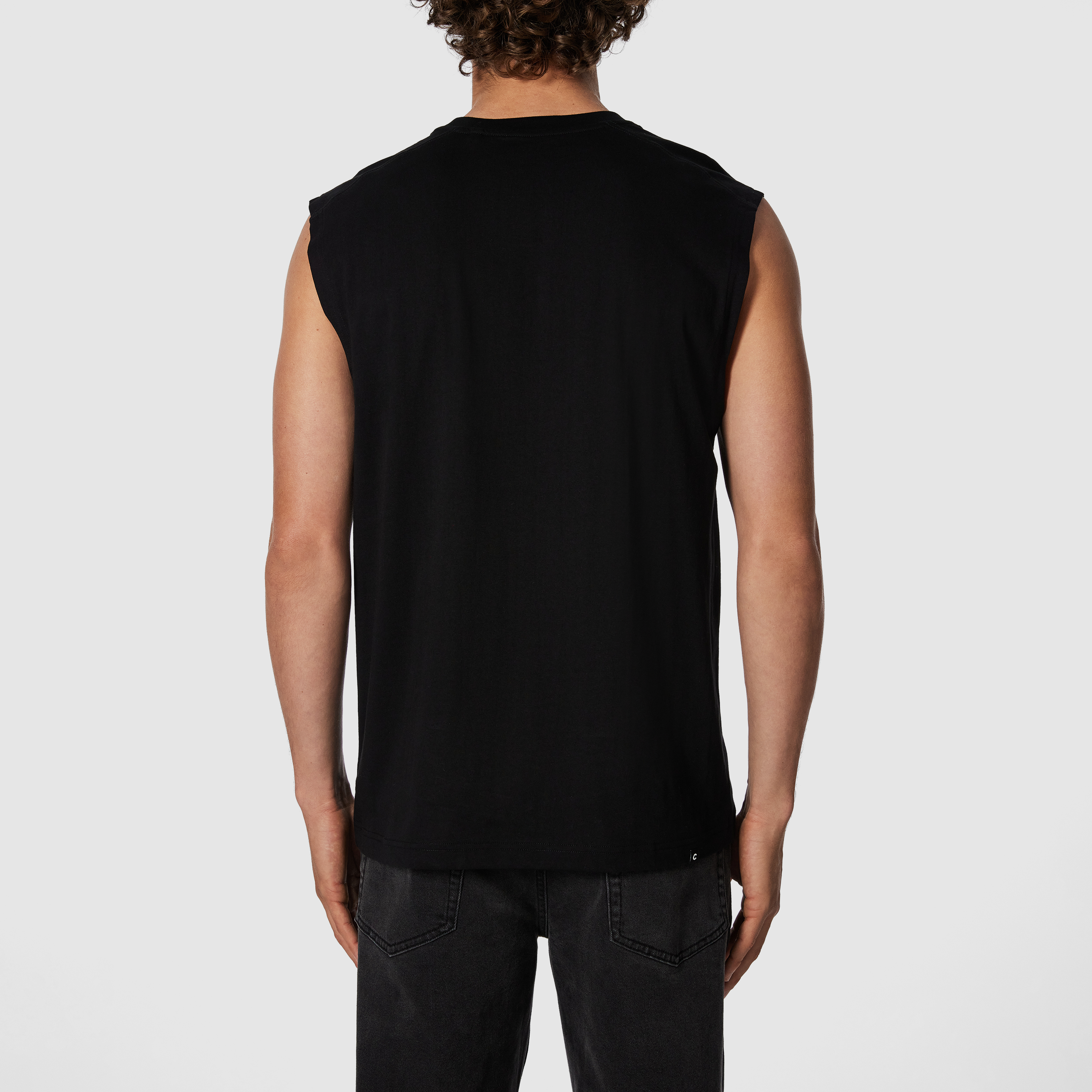 Black Sleeveless Tee