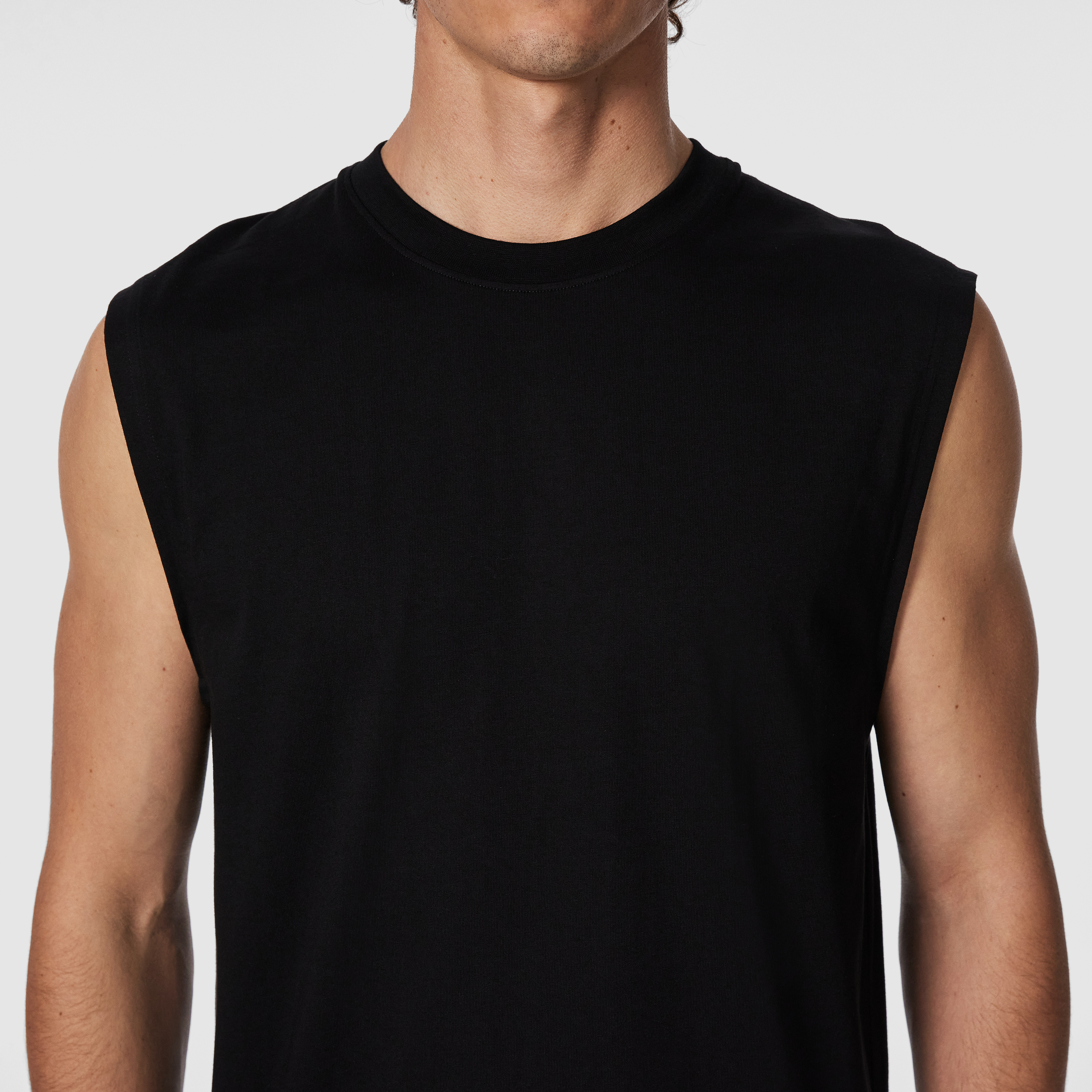 Black Sleeveless Tee