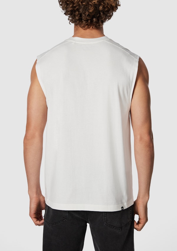 Off White Sleeveless Tee