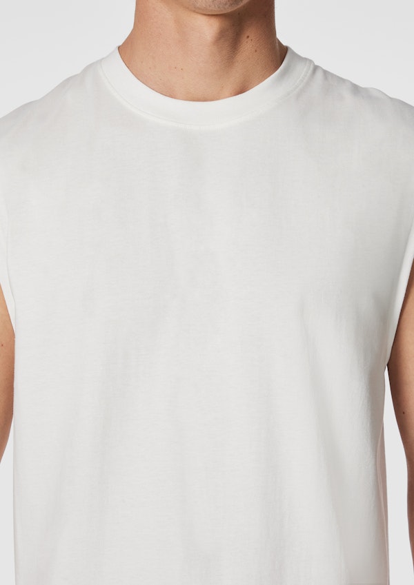 Off White Sleeveless Tee