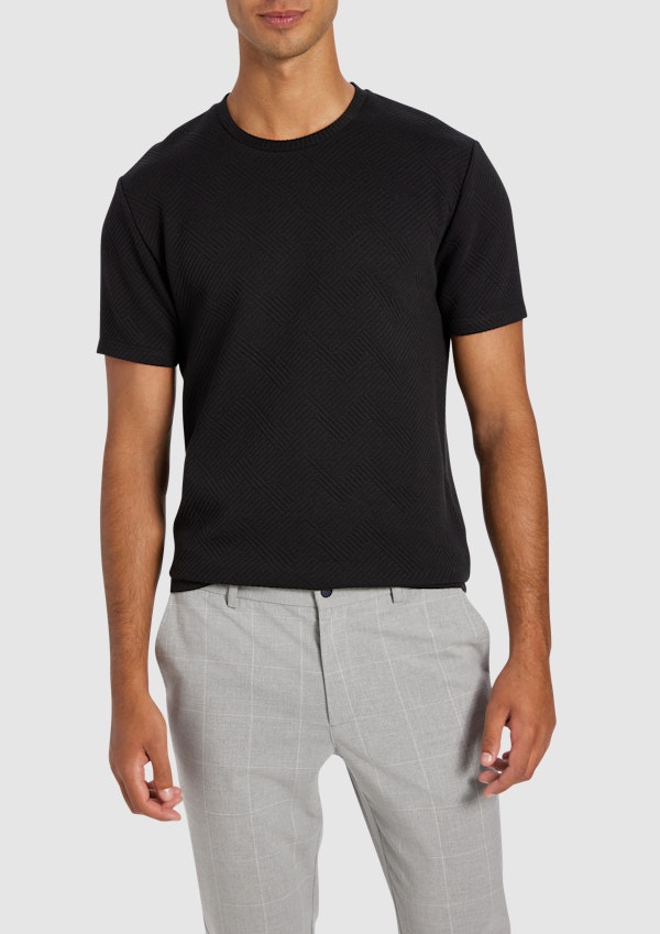 Black Matrix Crew Neck Tee