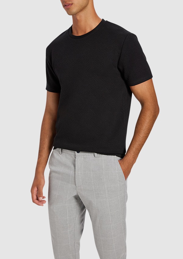 Black Matrix Crew Neck Tee