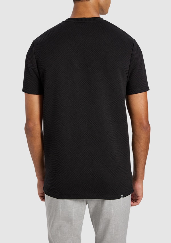 Black Matrix Crew Neck Tee