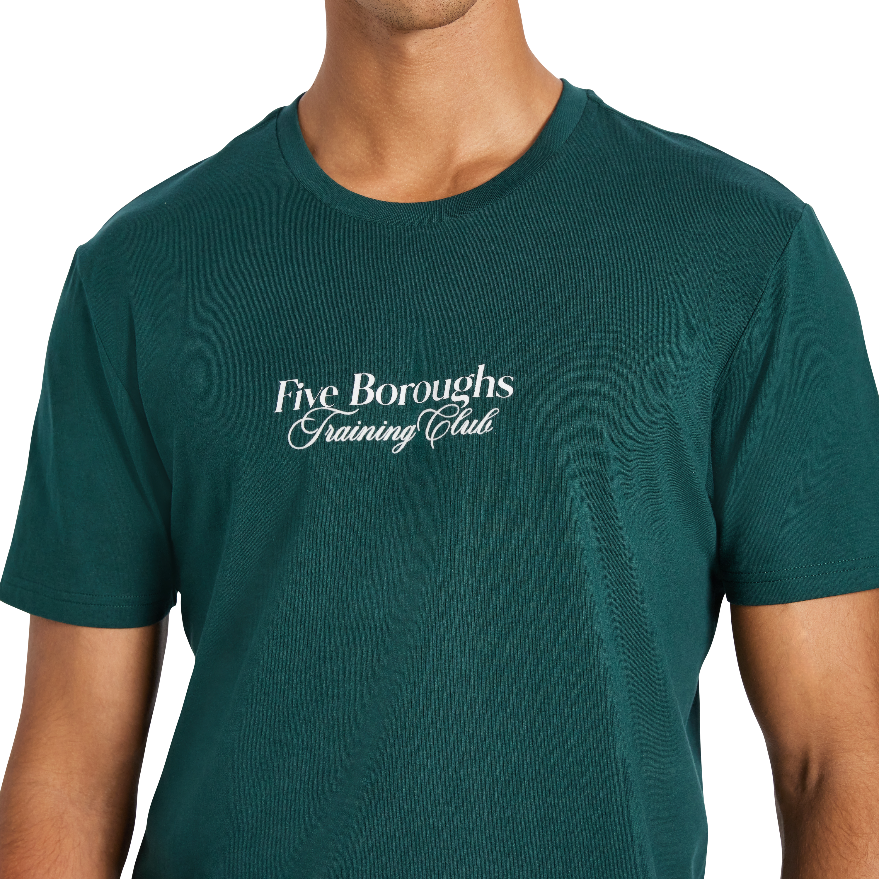 Dark Green Fisher Graphic Crew Neck Tee