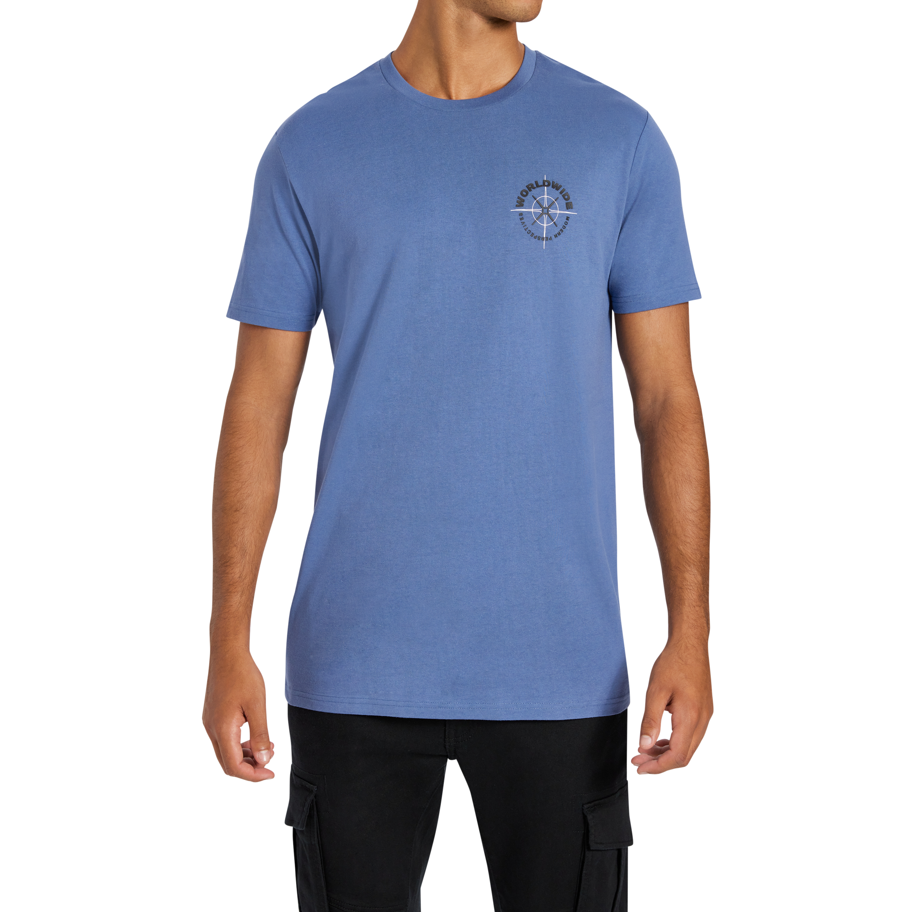 Blue Polar Graphic Longline Crew Neck Tee