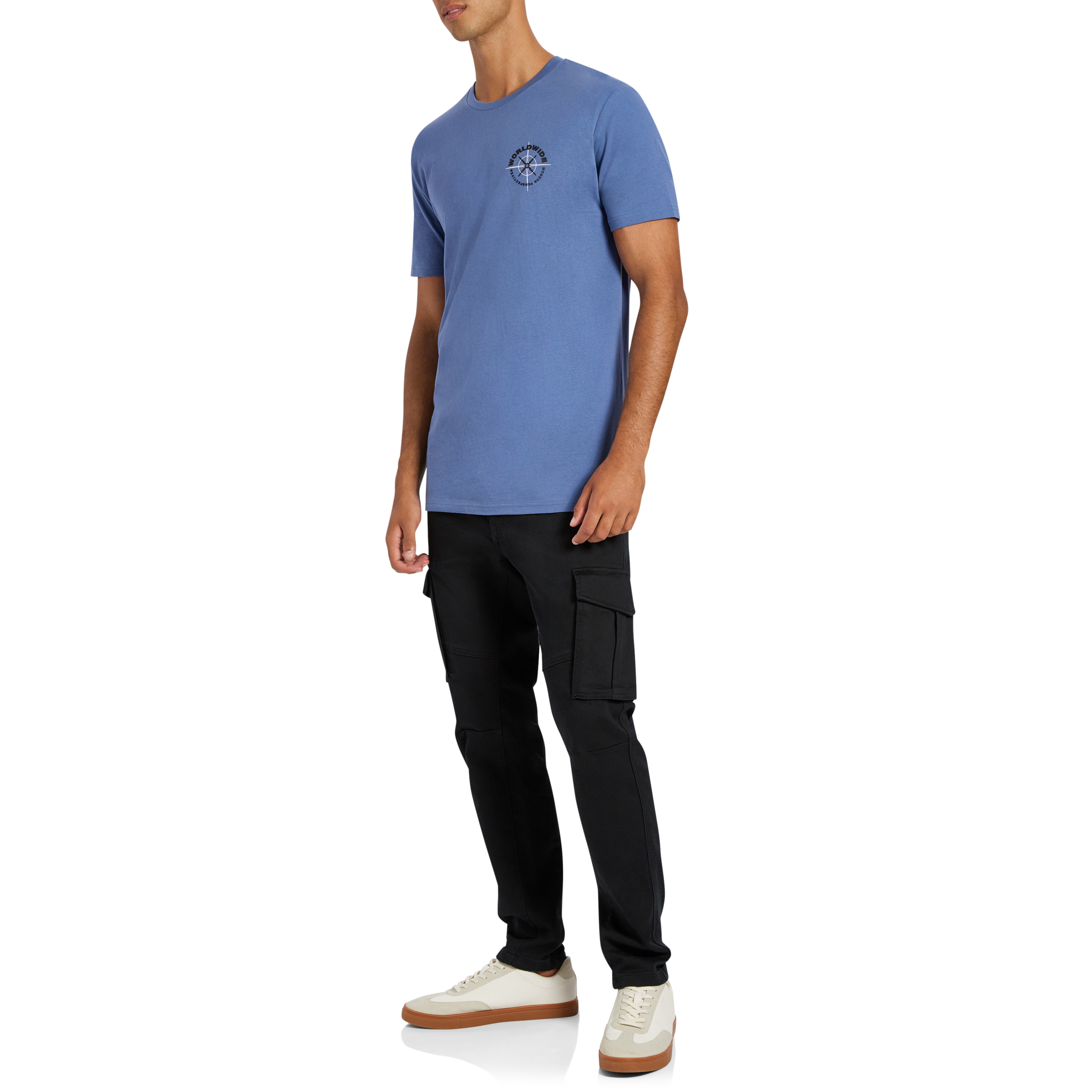 Blue Polar Graphic Longline Crew Neck Tee