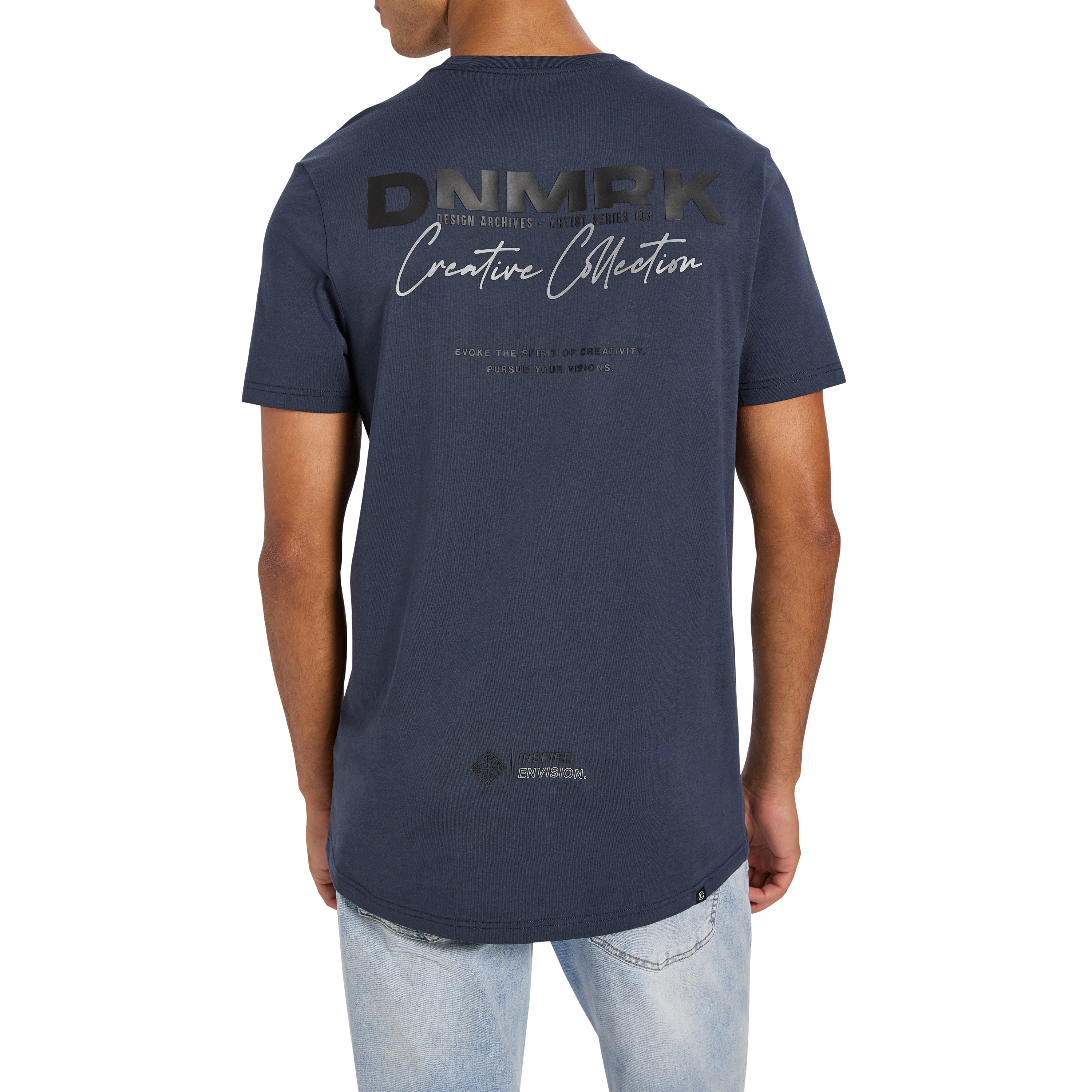 Vector Graphic Longline Crew Neck Tee