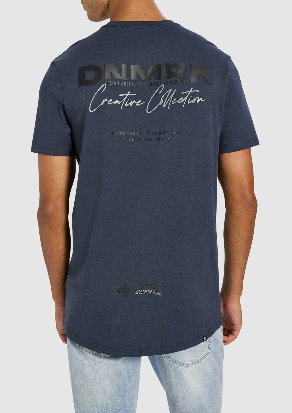 Vector Graphic Longline Crew Neck Tee