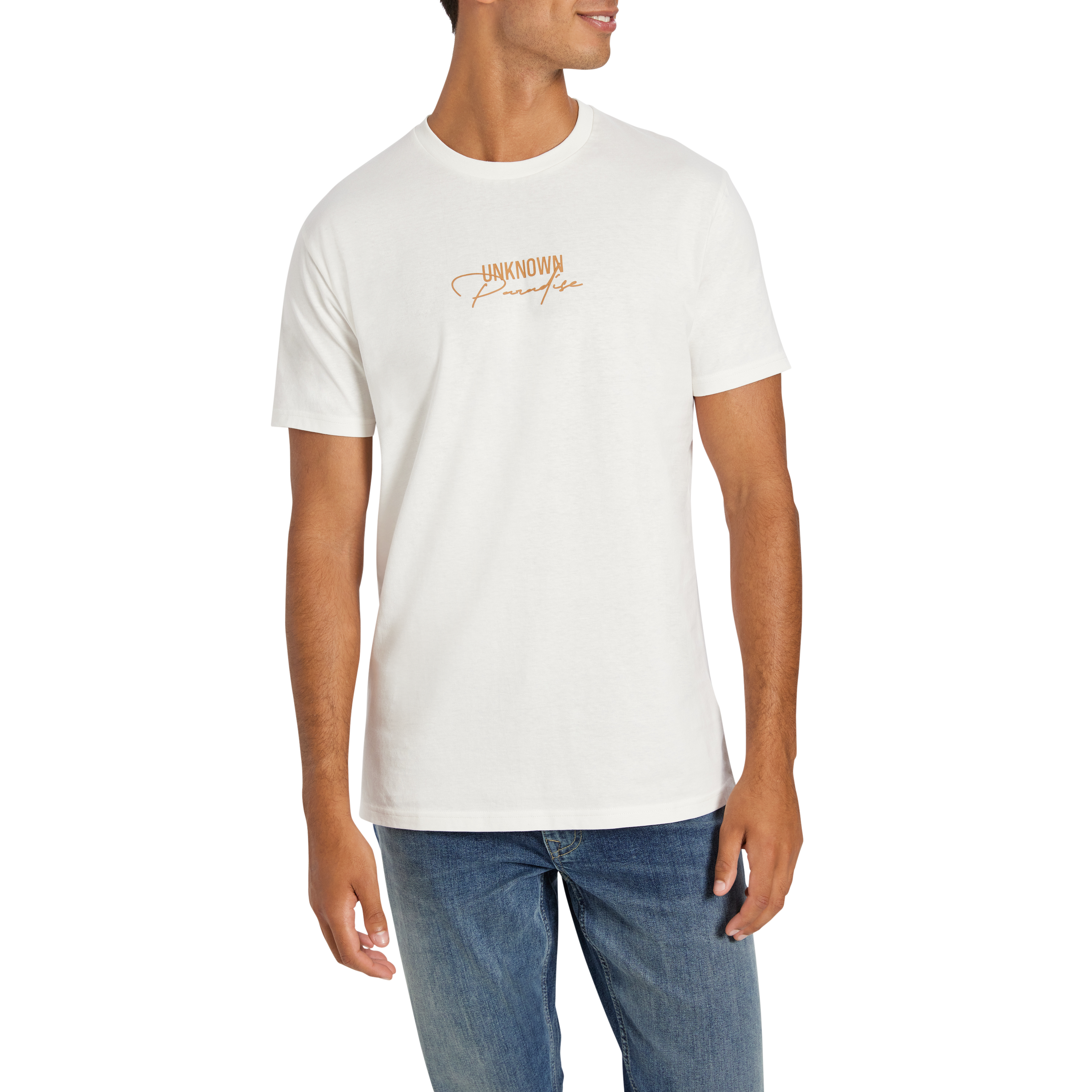 Off White Bailey Graphic Longline Crew Neck Tee