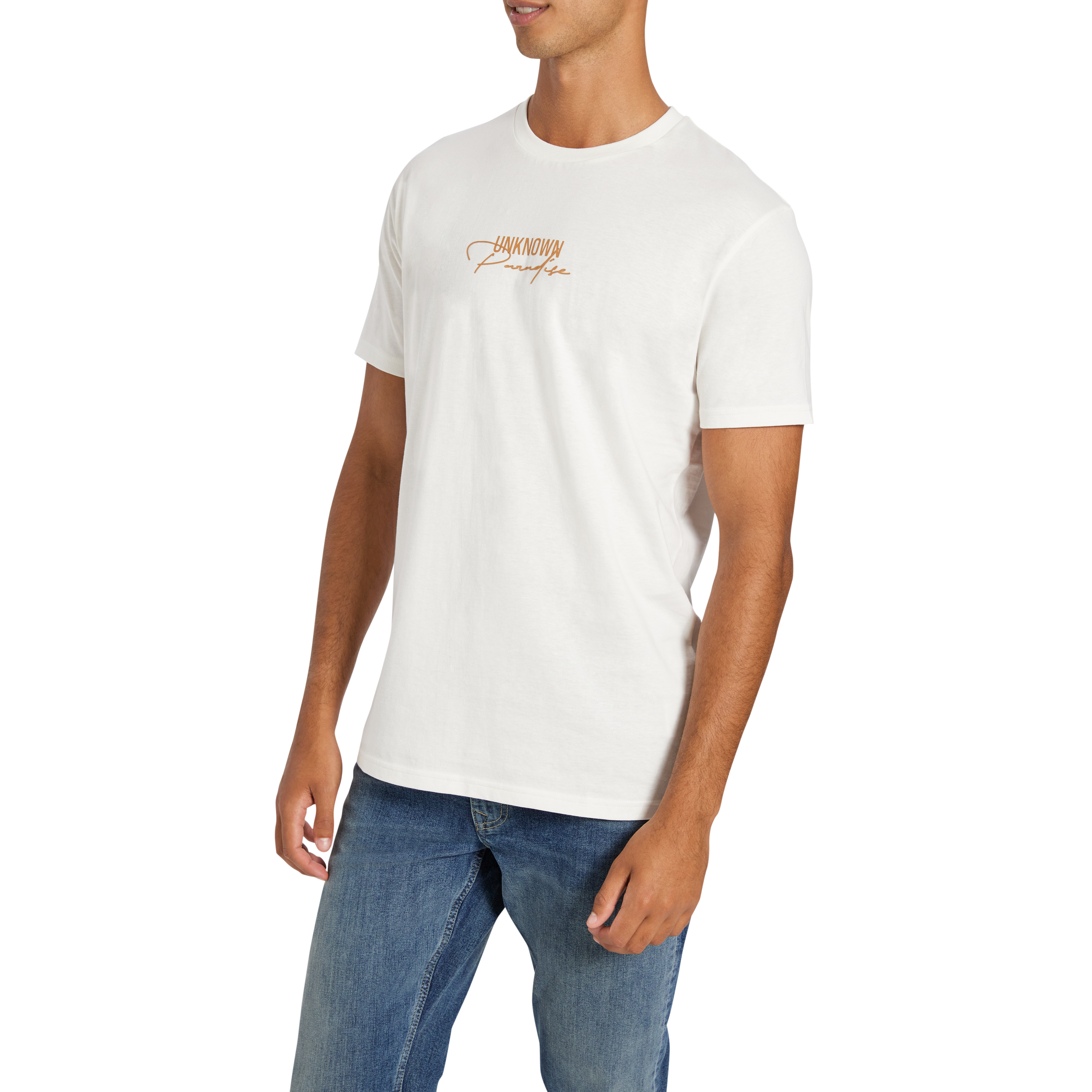 Off White Bailey Graphic Longline Crew Neck Tee